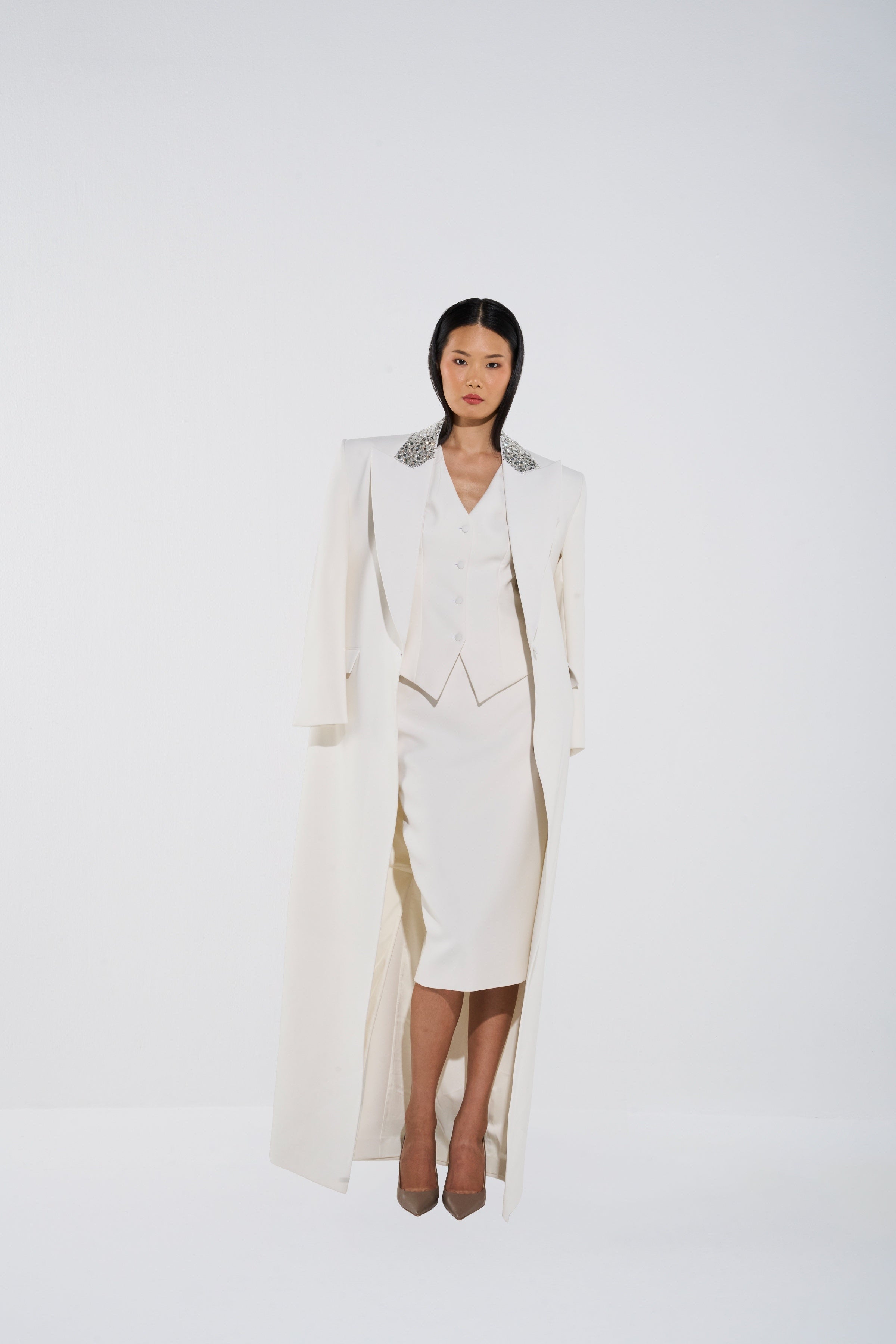 Opulent Oversized Tailored Coat