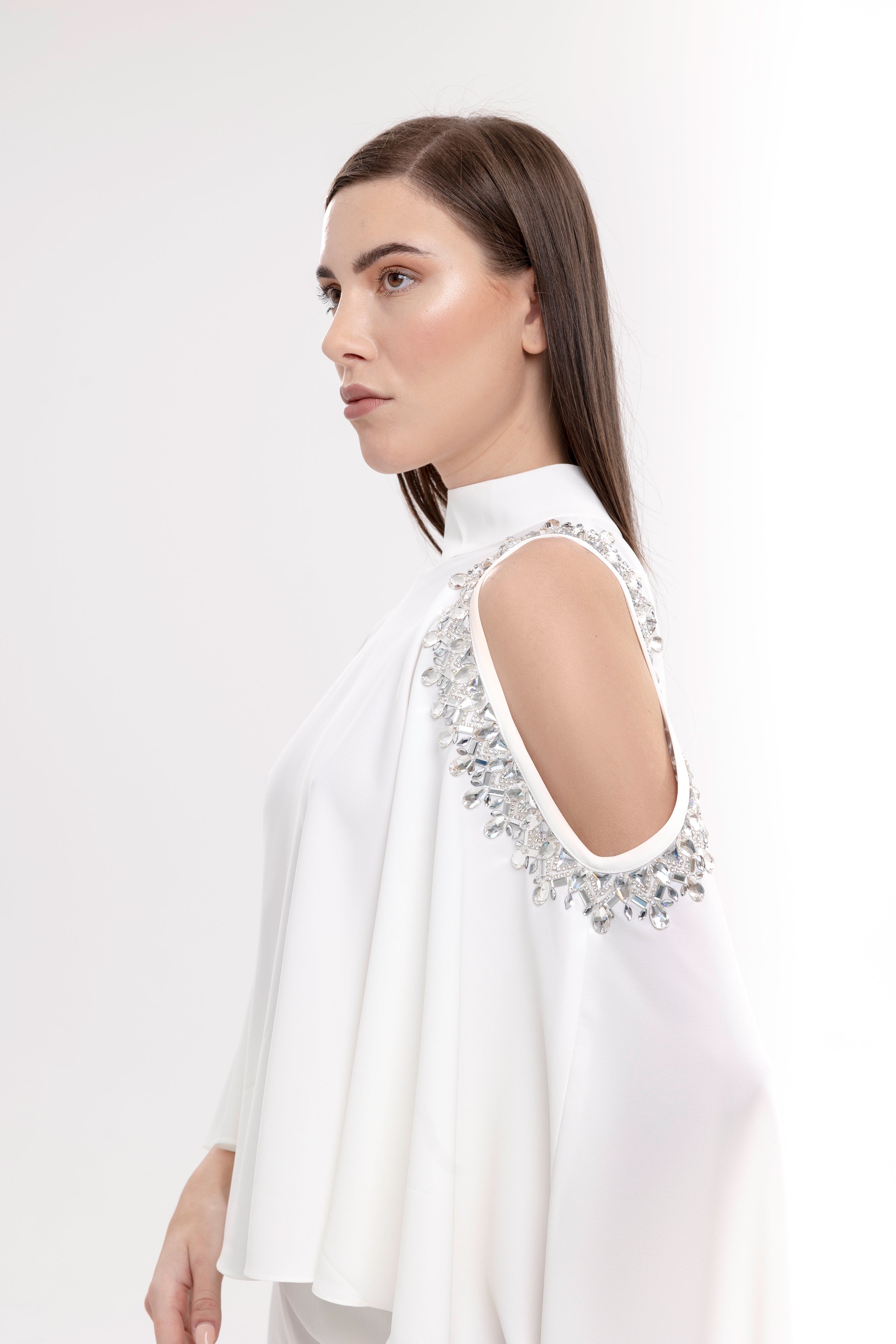 Lili Blanc's Iconic Crystal Cape Set