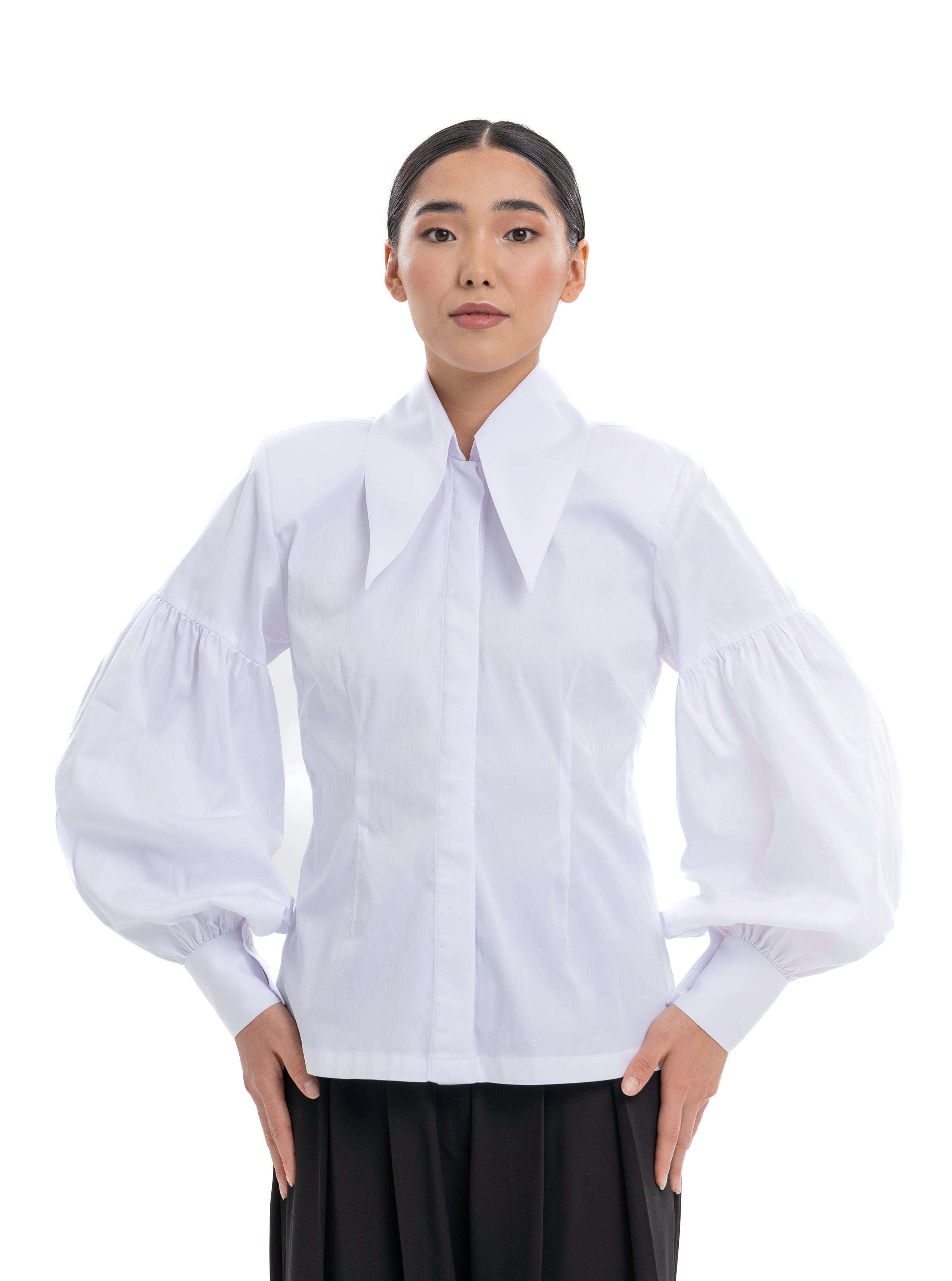 Iconic Long-Collar Shirt