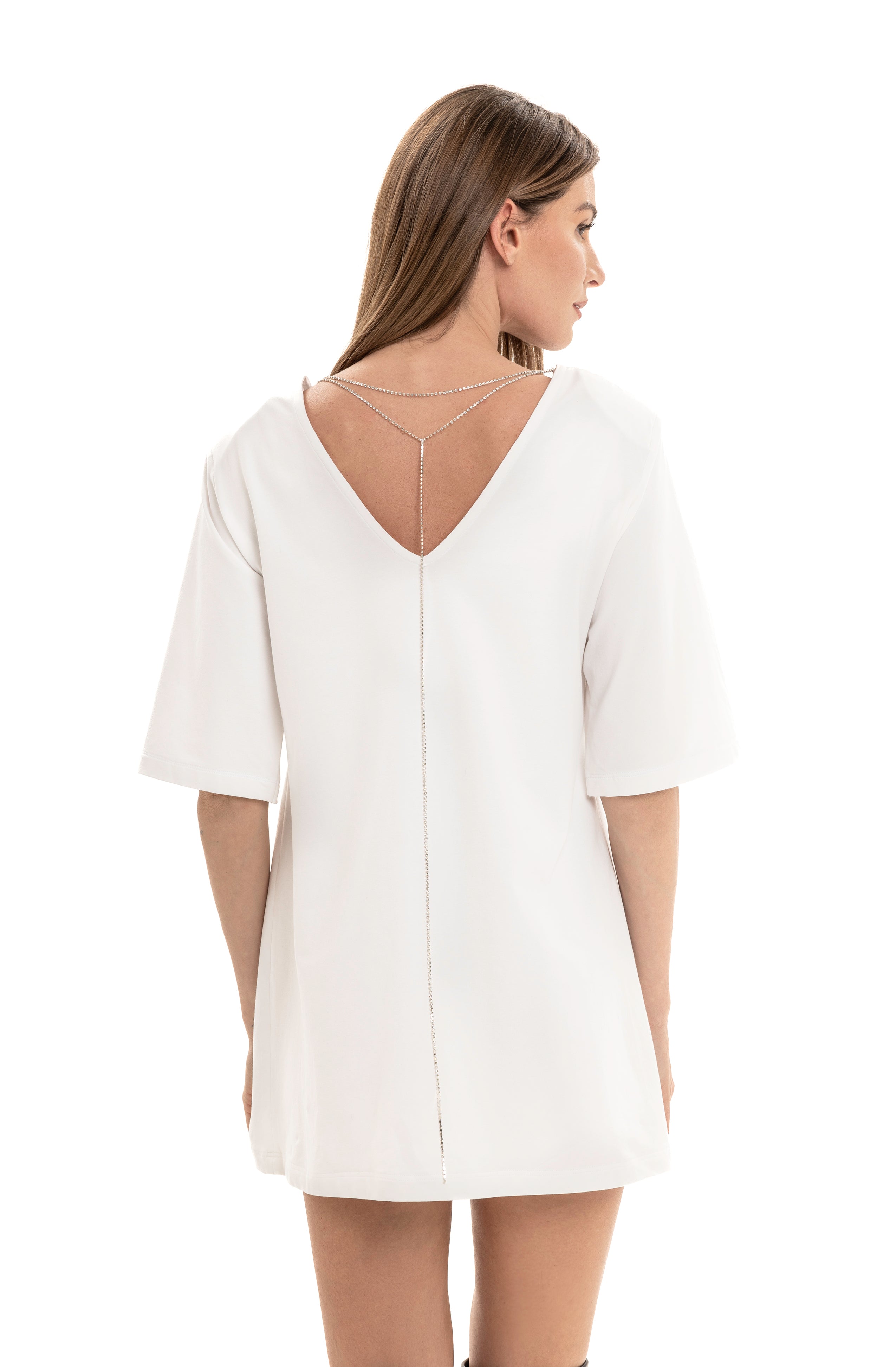 Lili's Oversized Crystal Shirt Dress