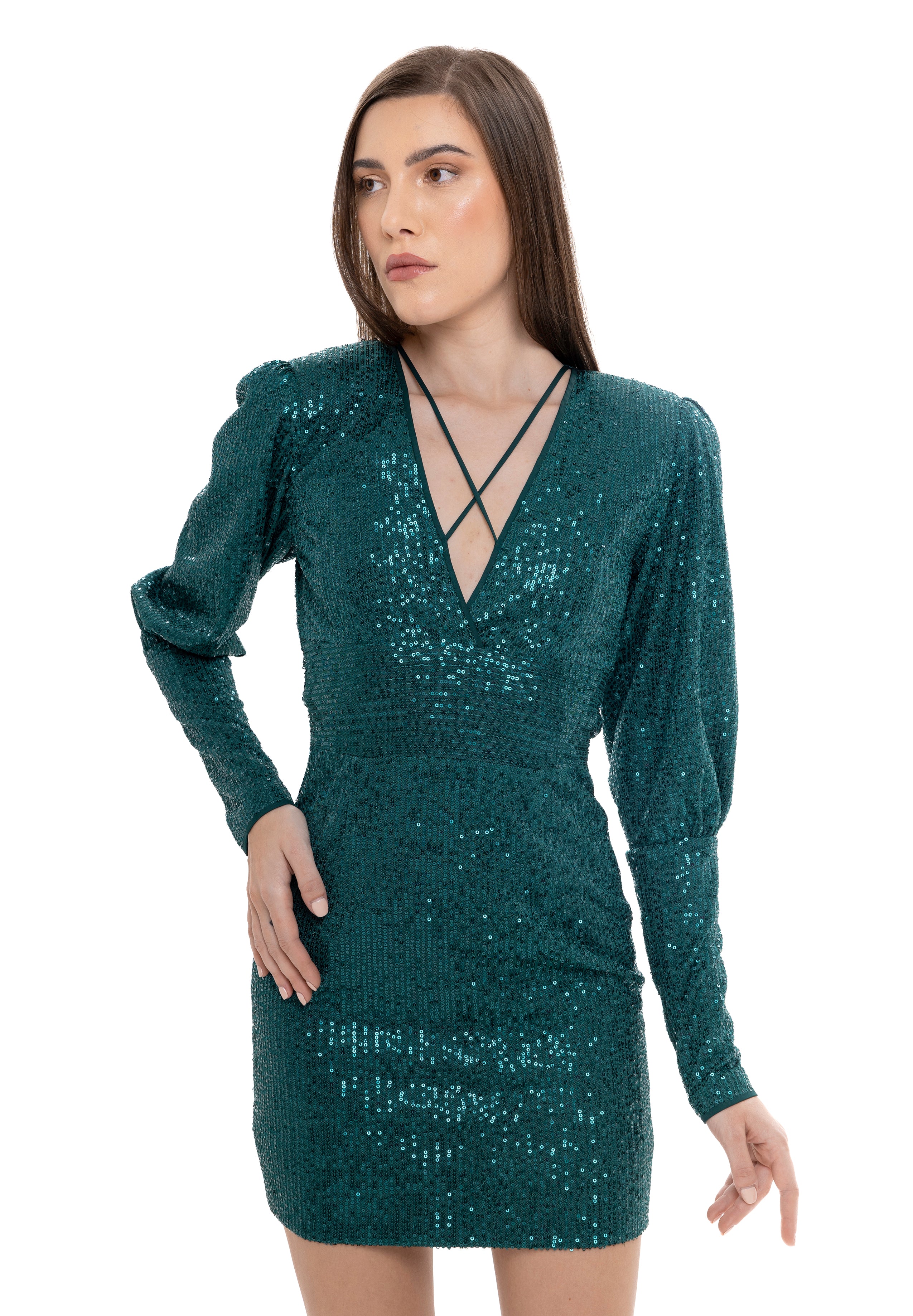 The Glam Short Sequin Dress By Lili Blanc
