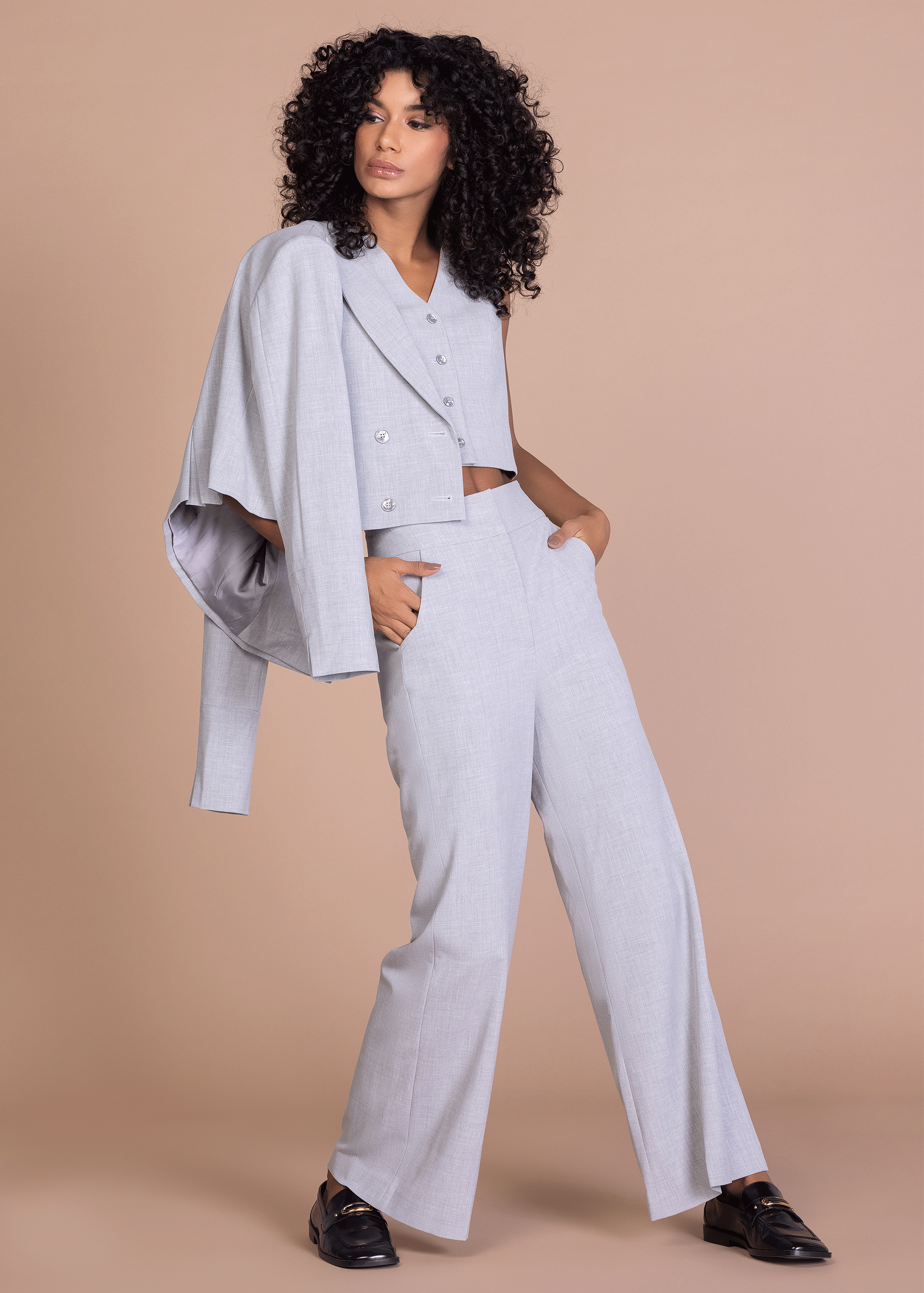 ELLEN CROPPED VEST (B2B)