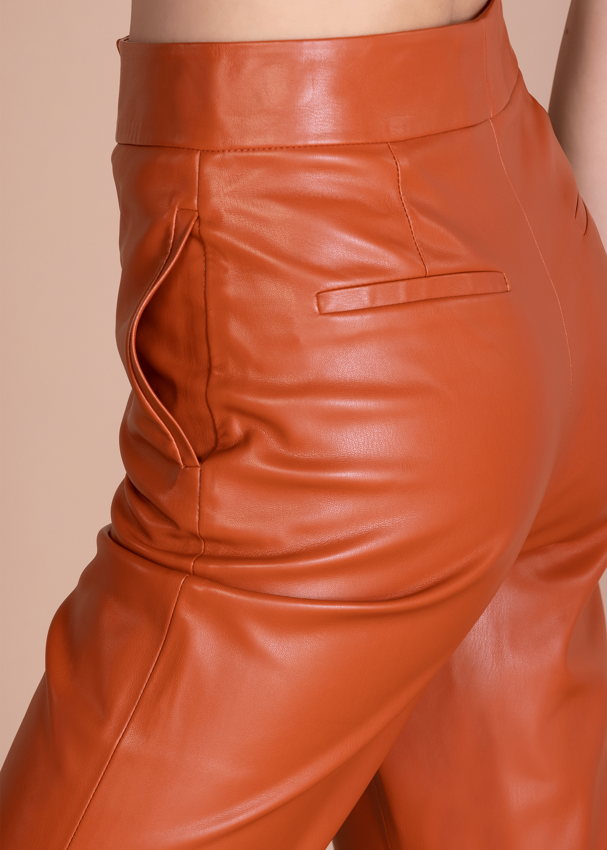 CLASSIC VEGAN LEATHER TROUSER