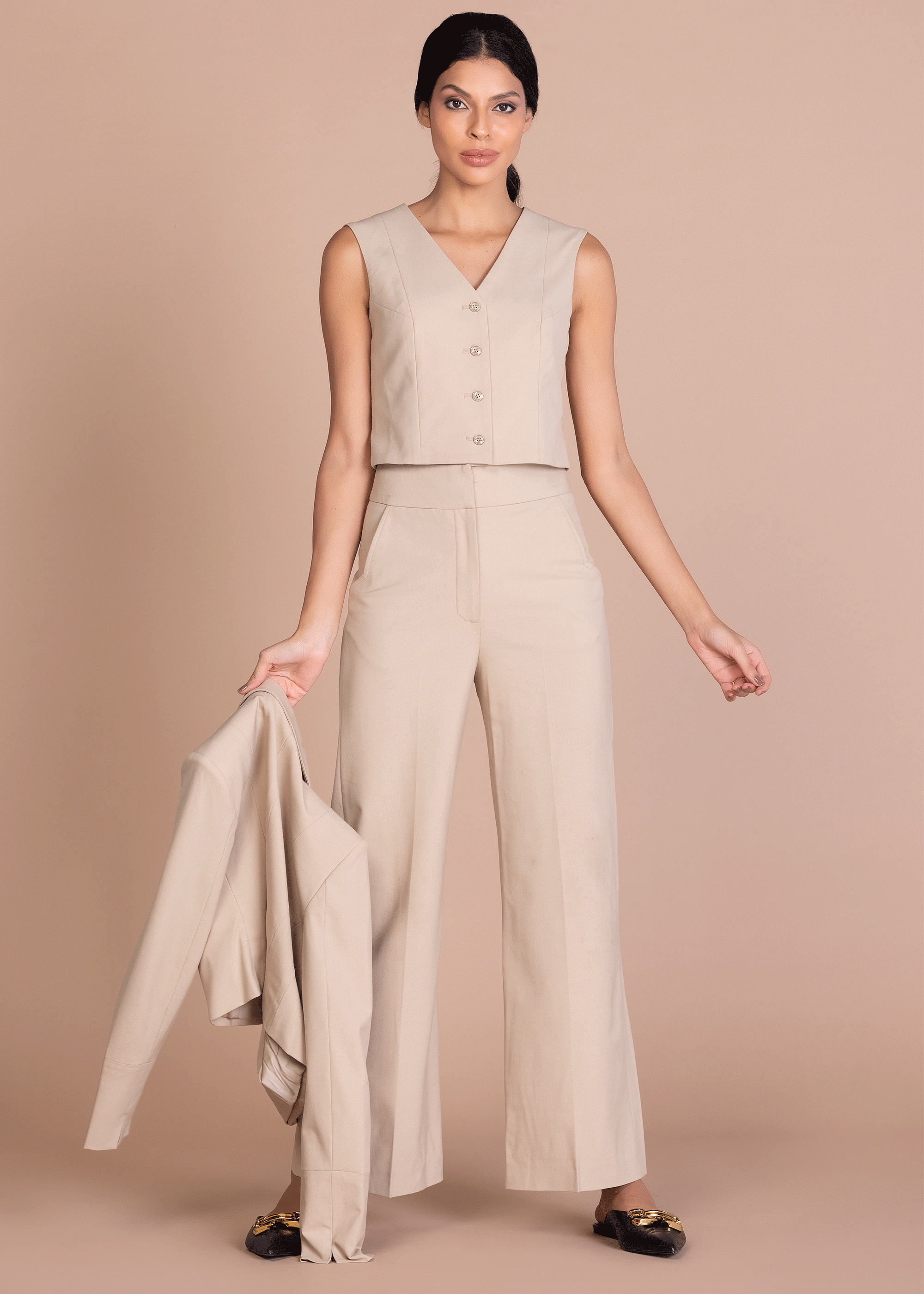 ELLEN CROPPED VEST (B2B)