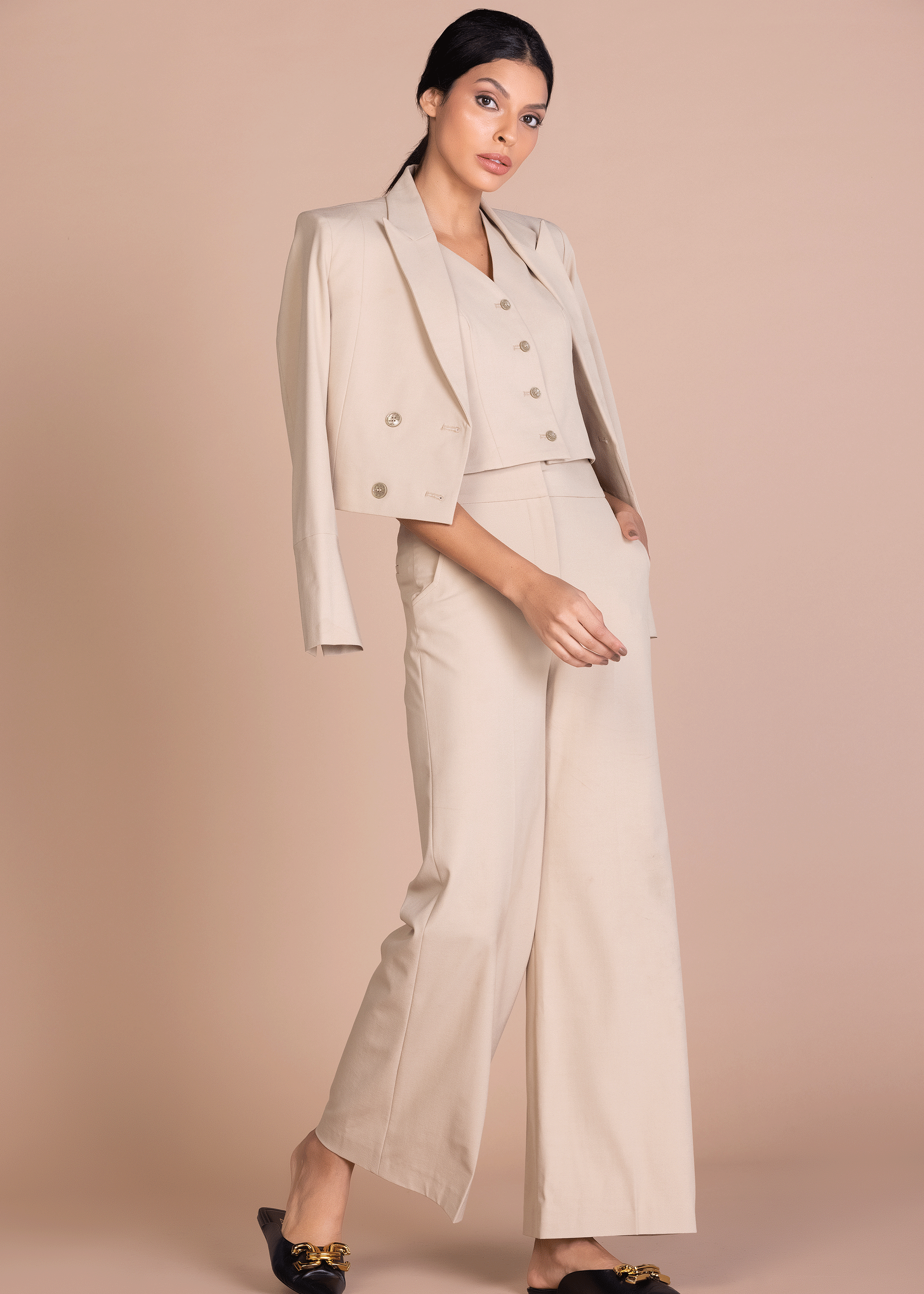 ELLEN CROPPED VEST (B2B)