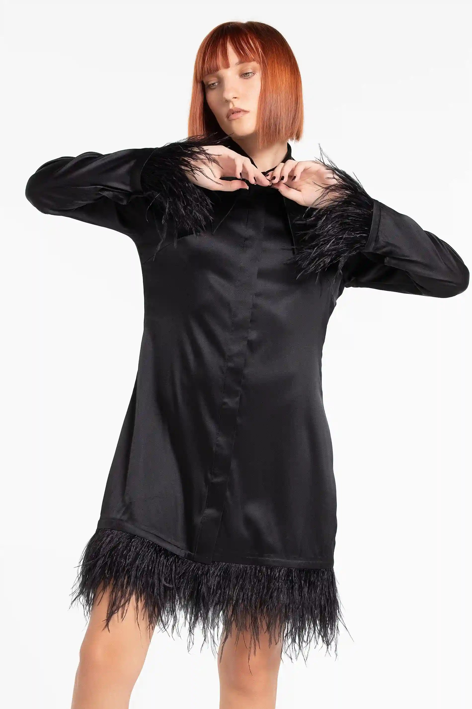 The Lili Satin Shirt Dress (B2B)