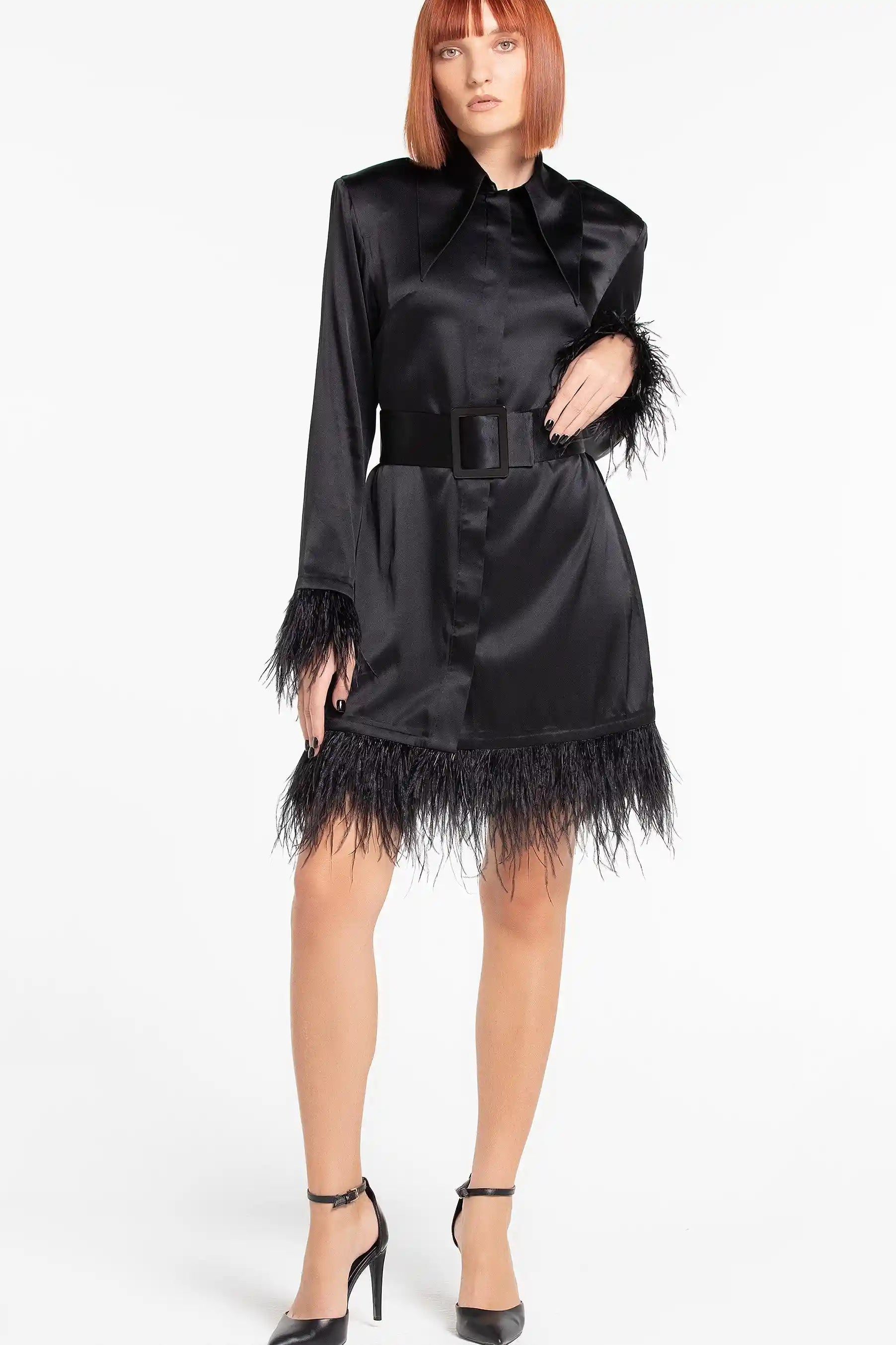 The Lili Satin Shirt Dress (B2B)