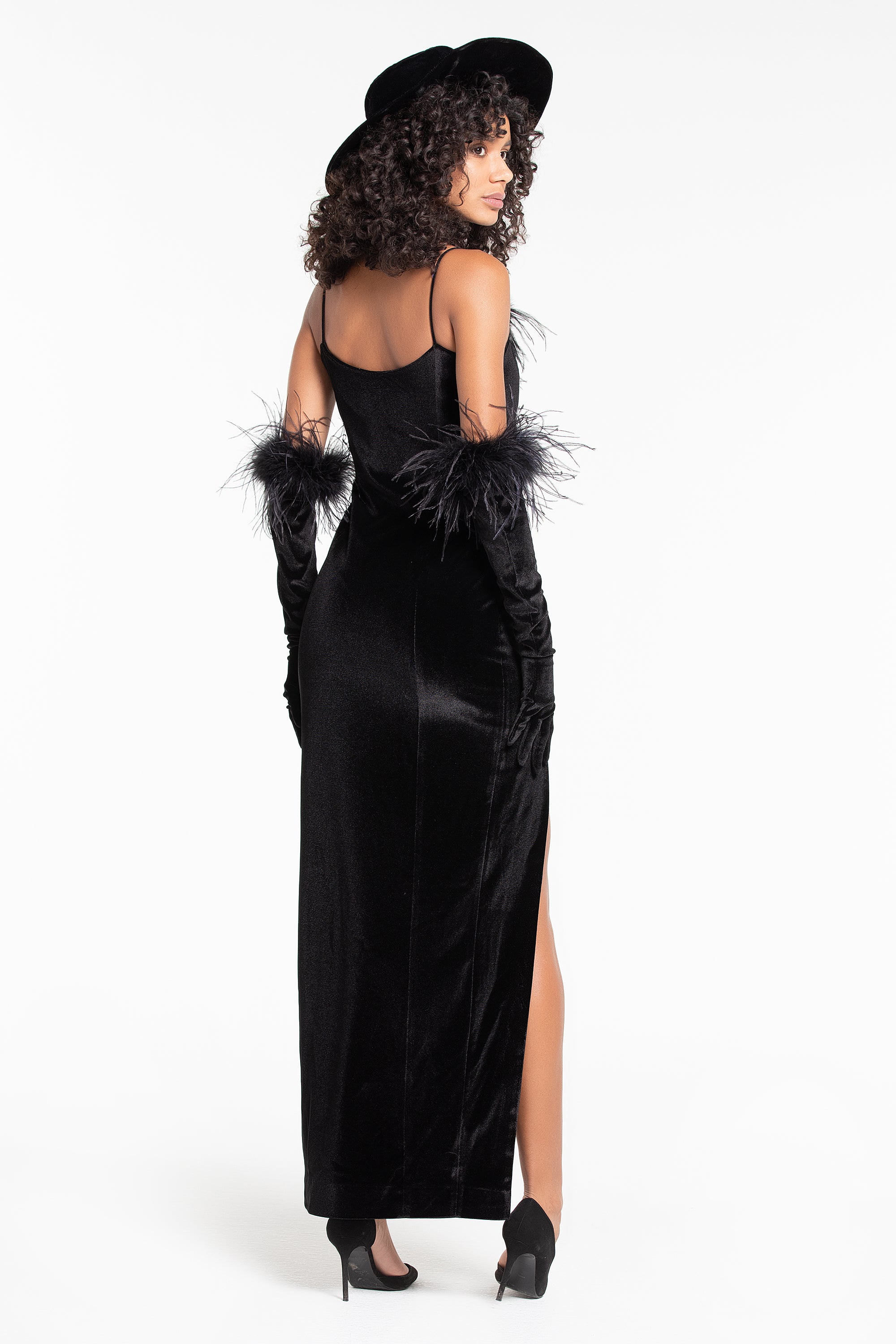 THE VELVET LONG DRESS (B2B)