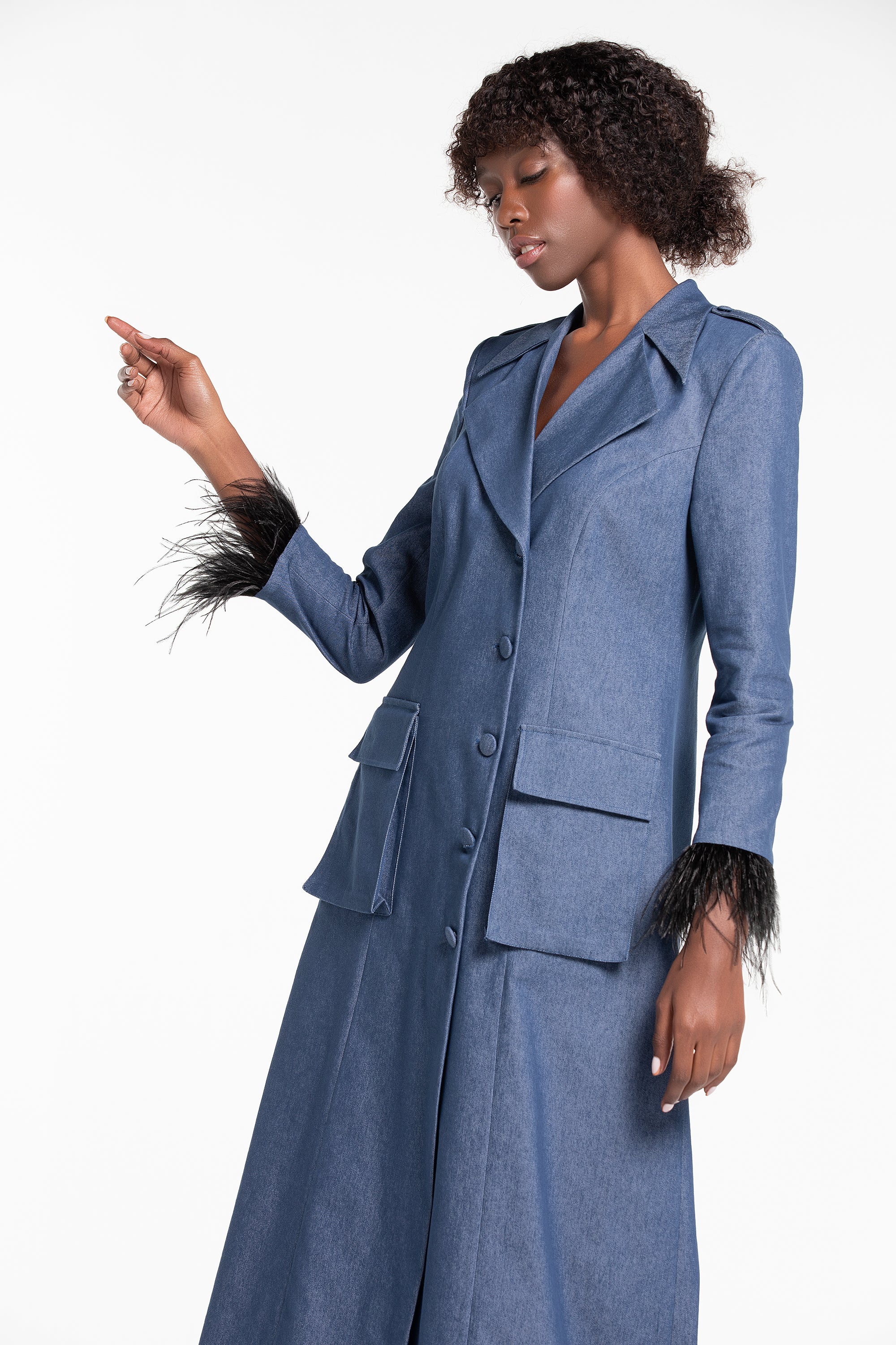 THE CLASSIC DENIM TRENCH COAT (B2B)