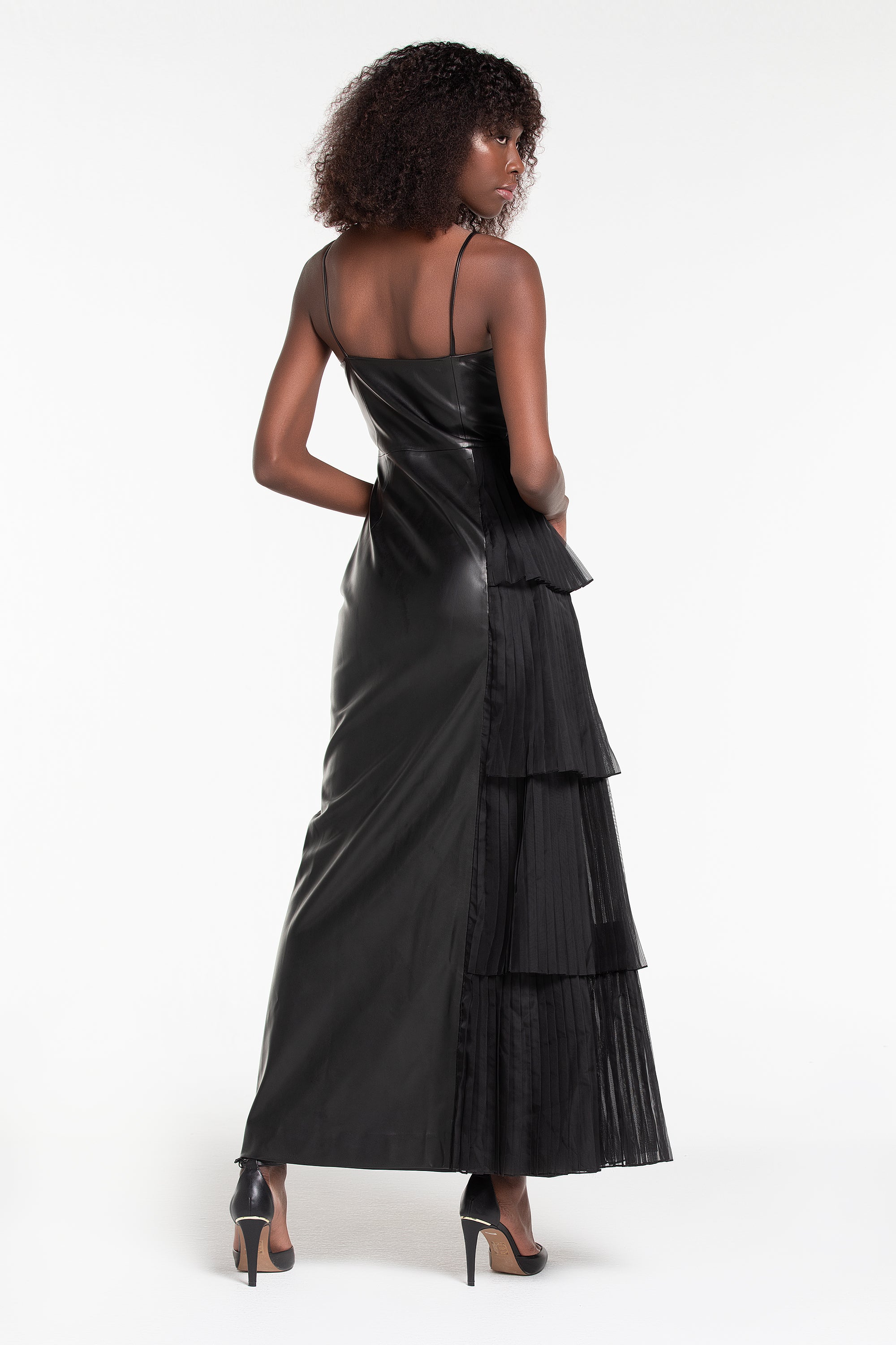 LILI BLANC BUSTIER LEATHER DRESS (B2B)