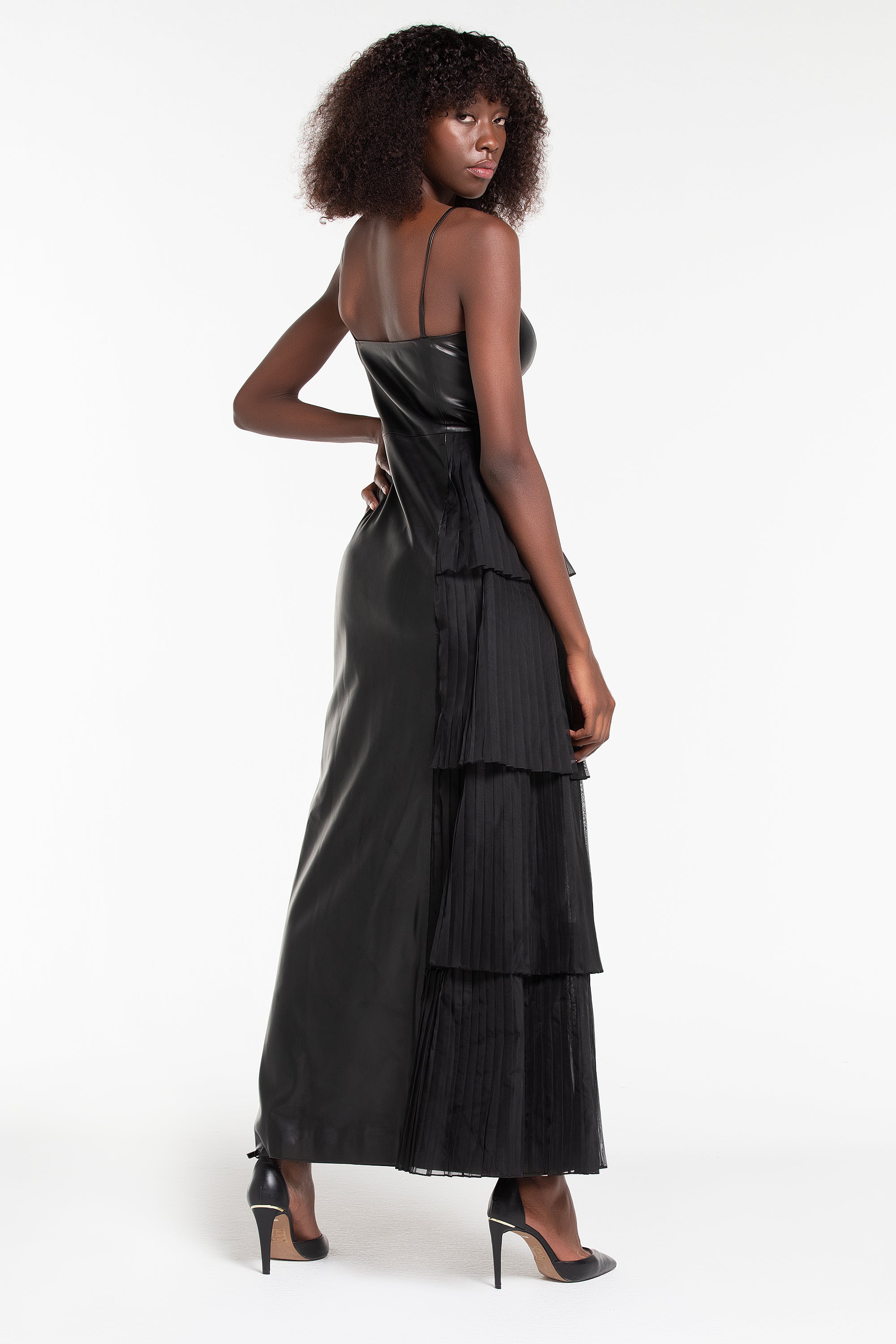 LILI BLANC BUSTIER LEATHER DRESS (B2B)