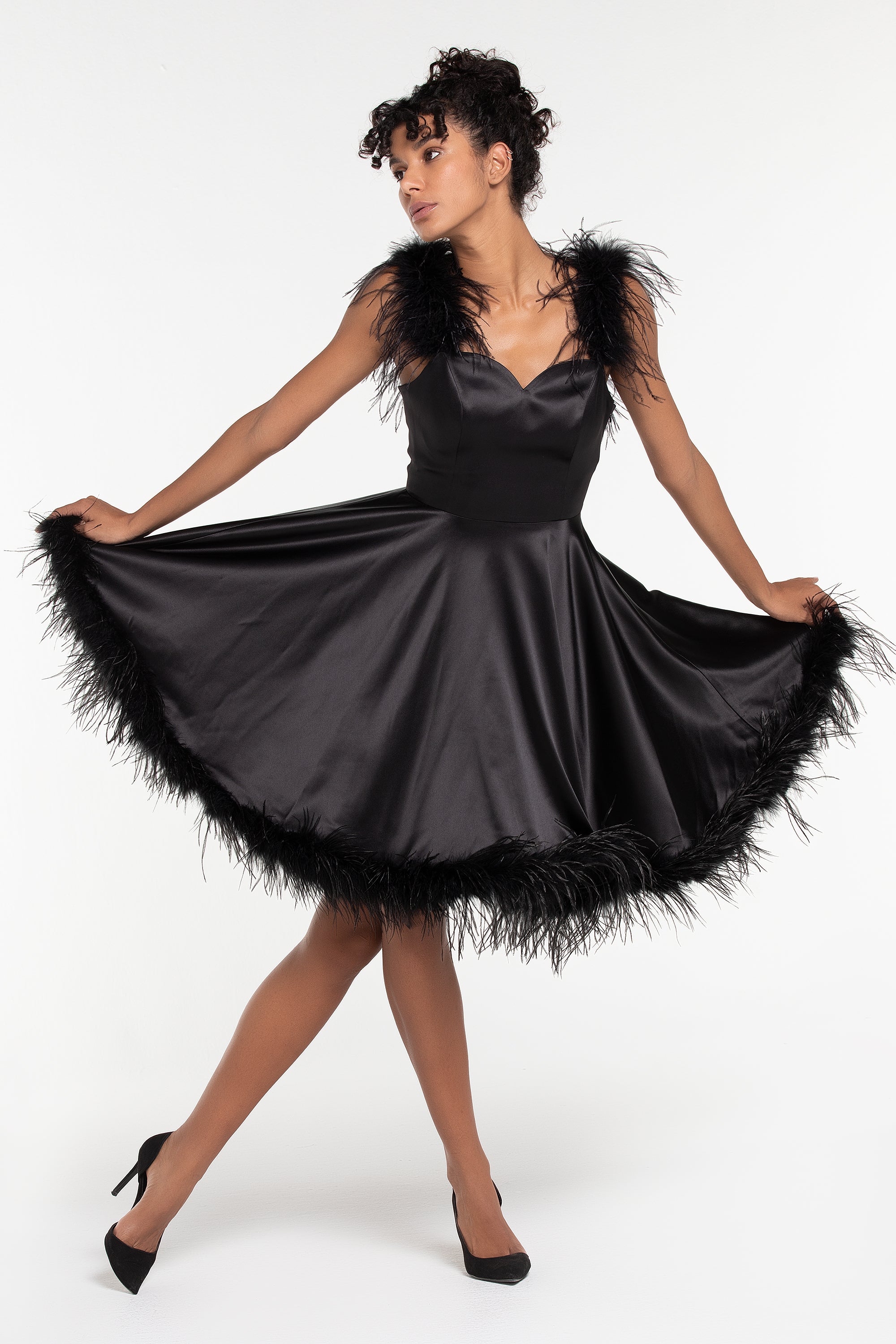 TAFFETA SHORT DRESS (B2B)