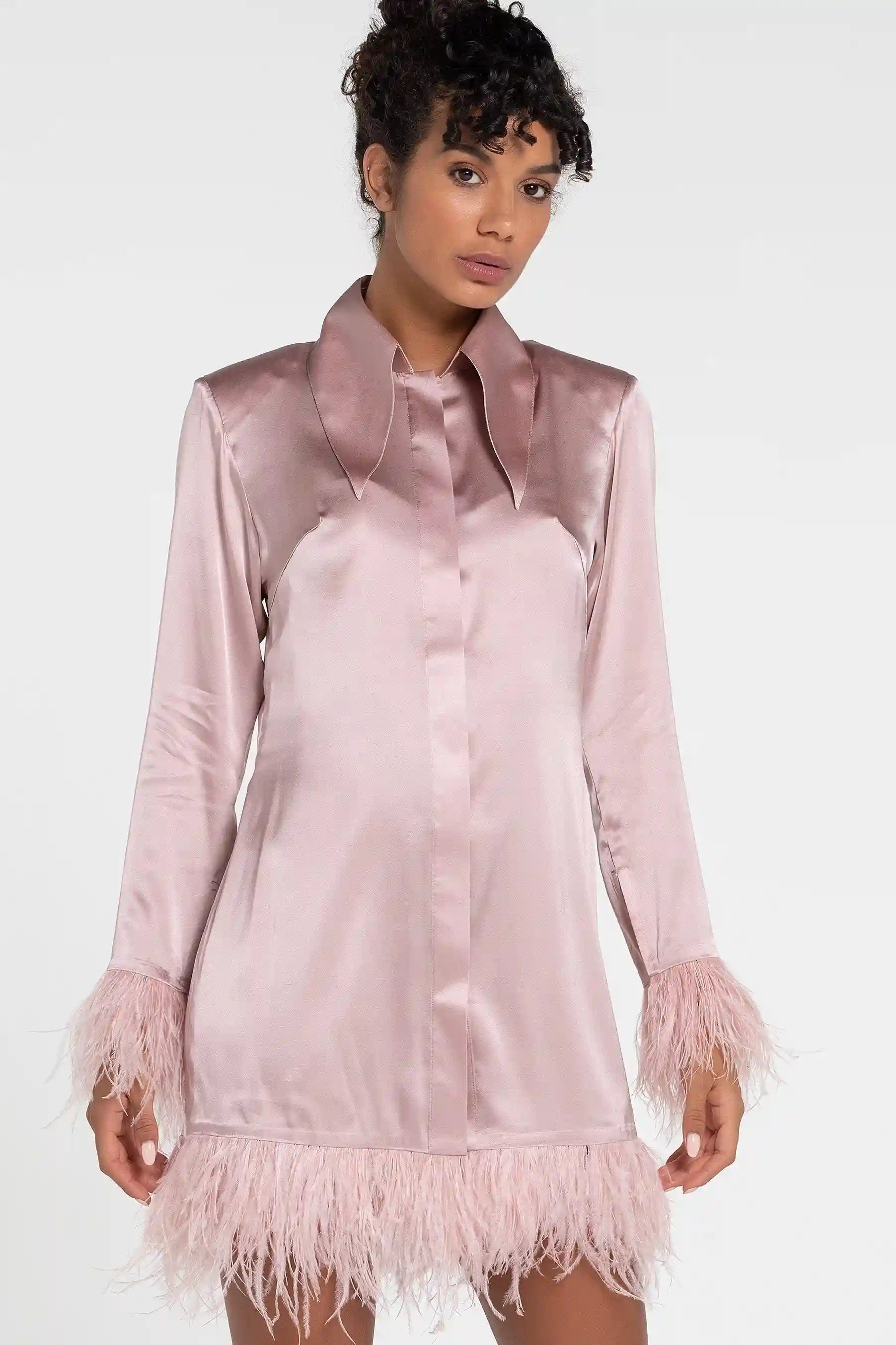 The Lili Satin Shirt Dress (B2B)
