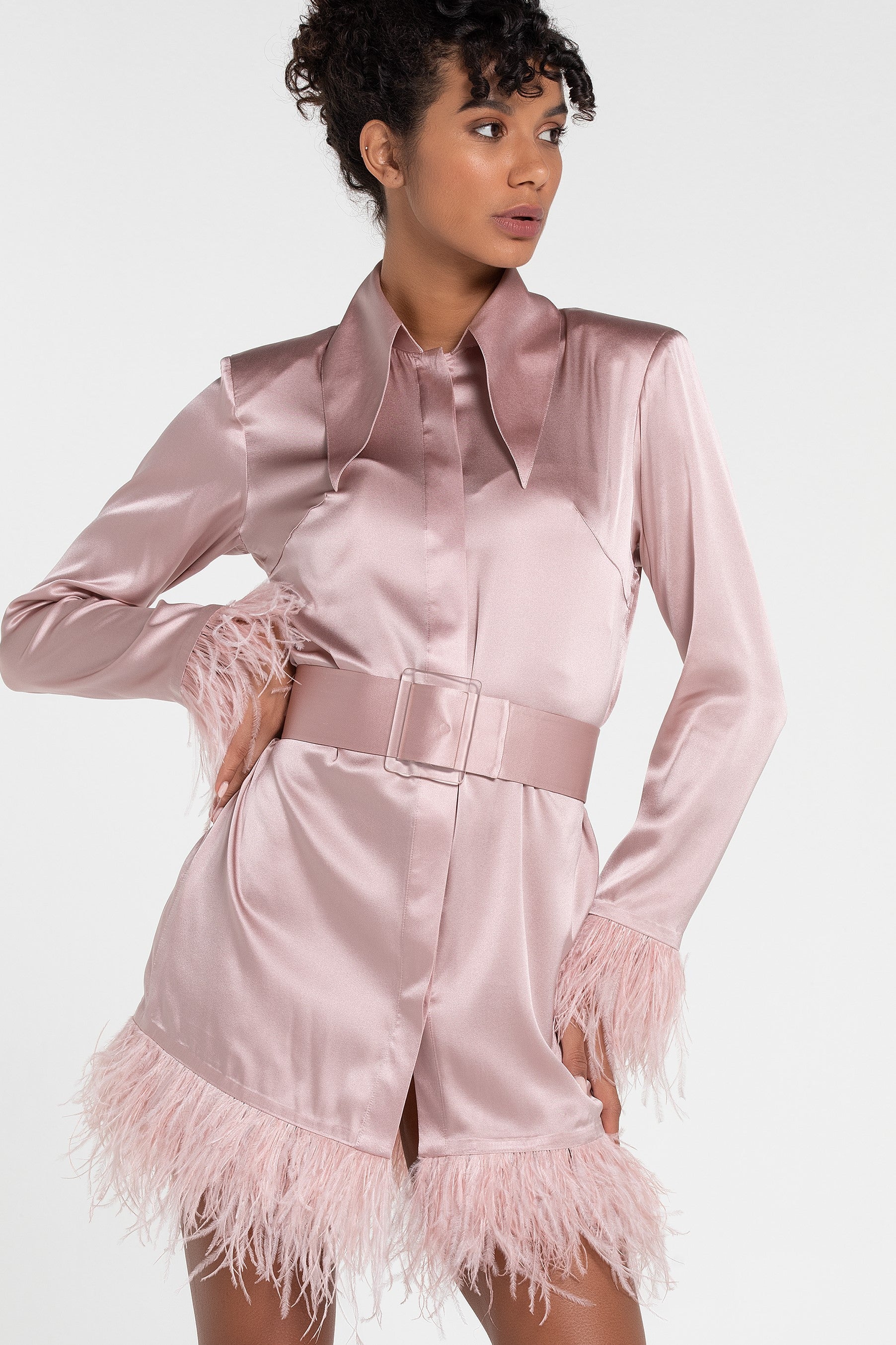 The Lili Satin Shirt Dress (B2B)