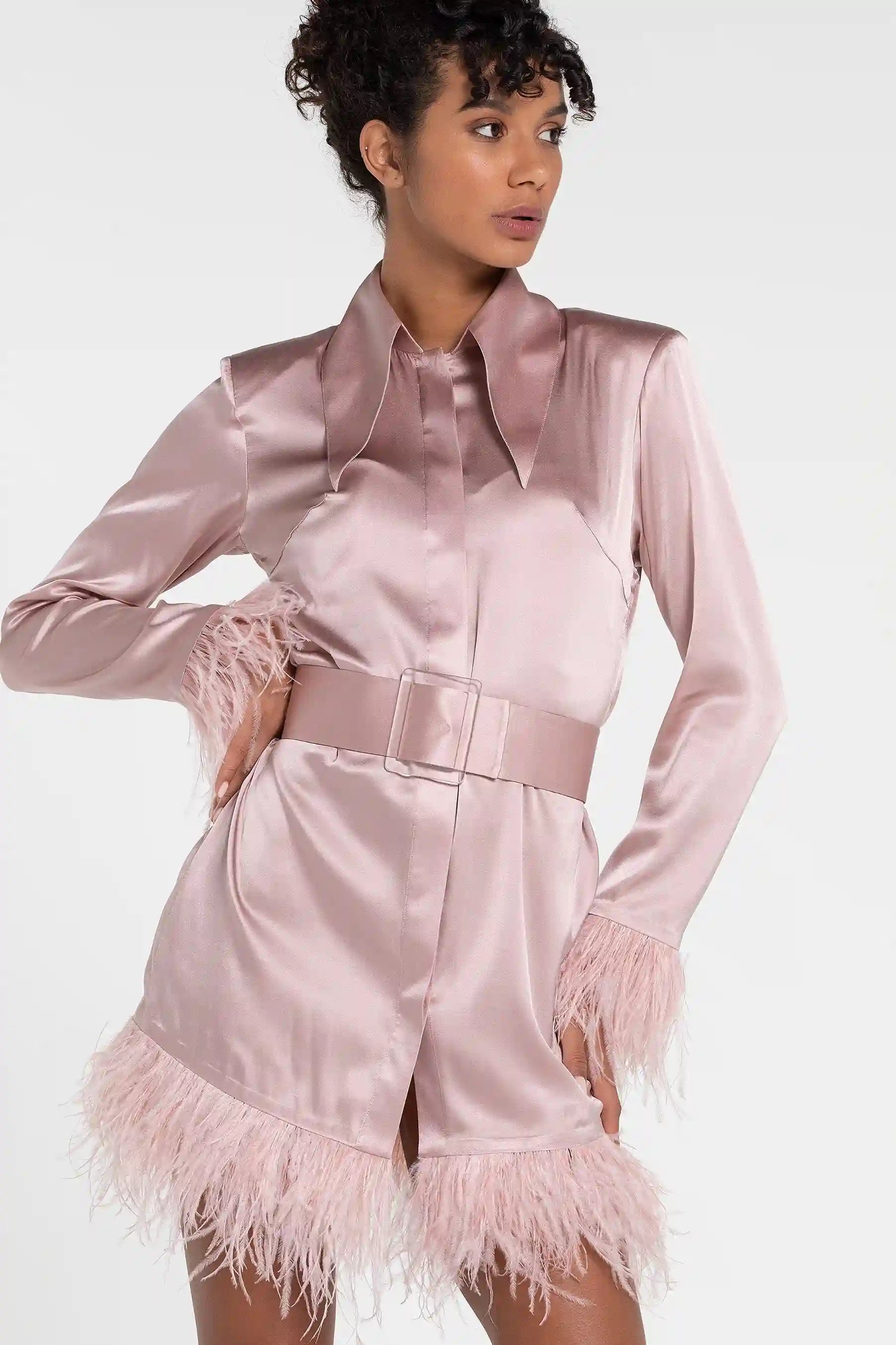 The Lili Satin Shirt Dress (B2B)