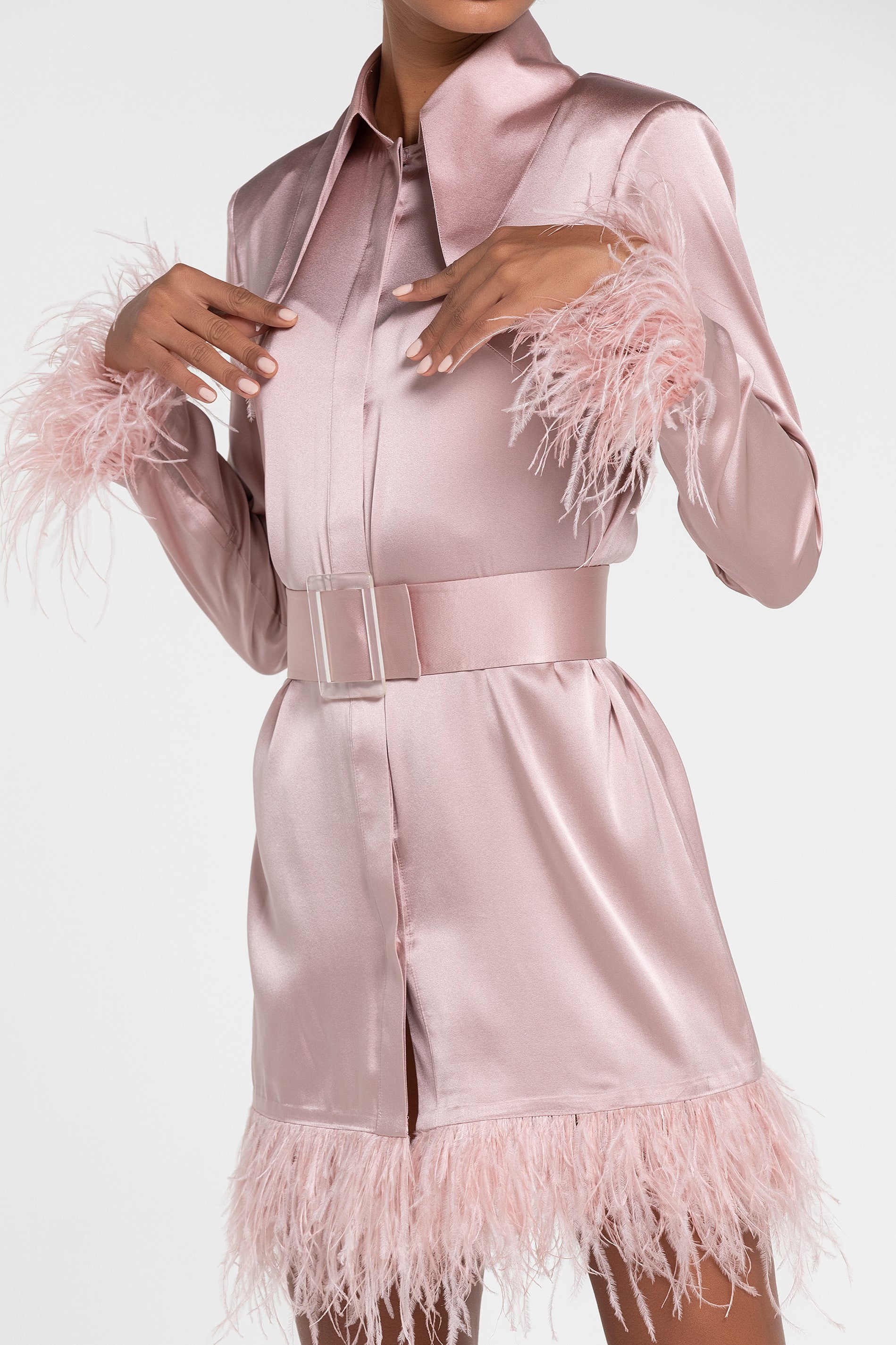 The Lili Satin Shirt Dress (B2B)