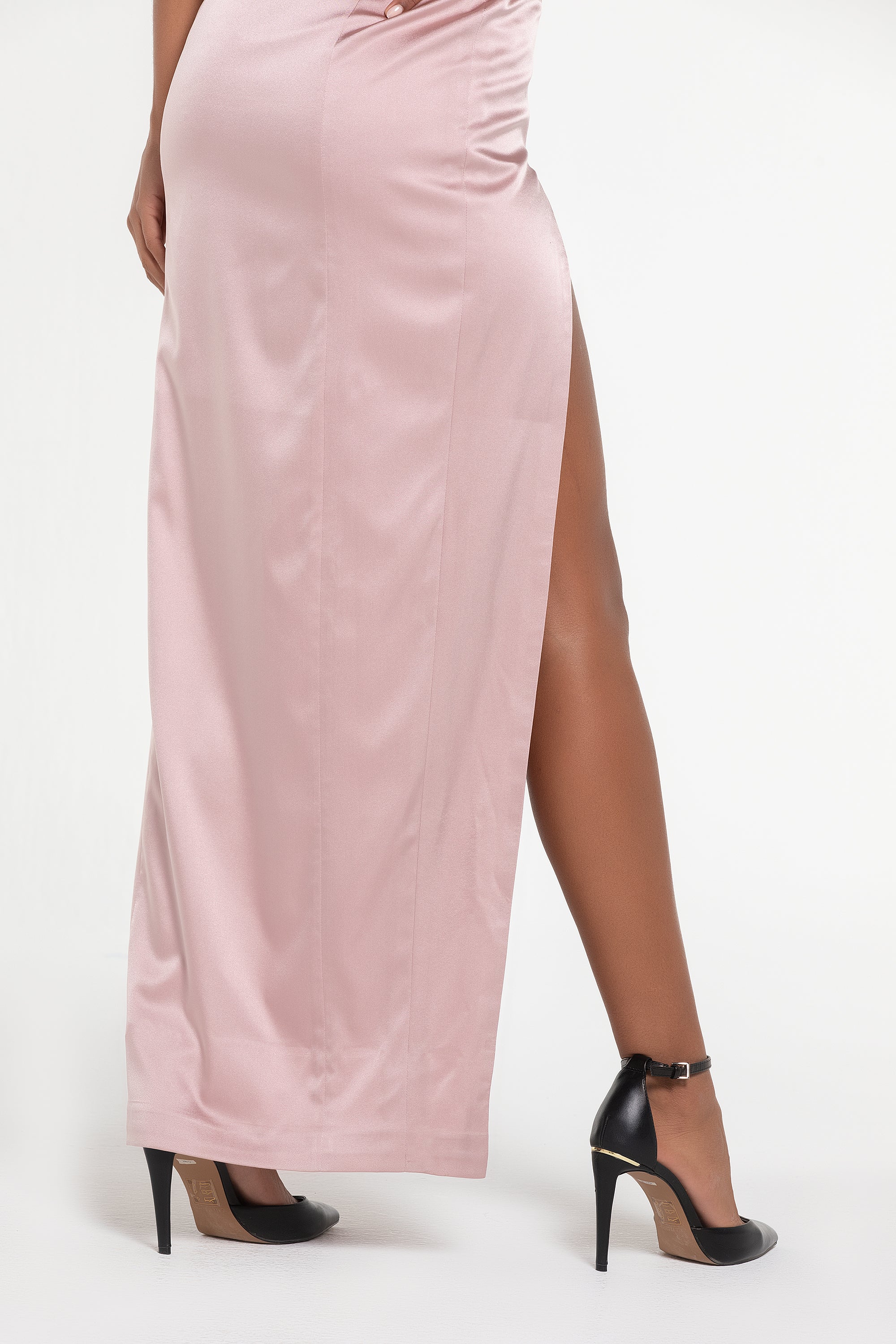 MISS LILI SATIN LONG DRESS (B2B)