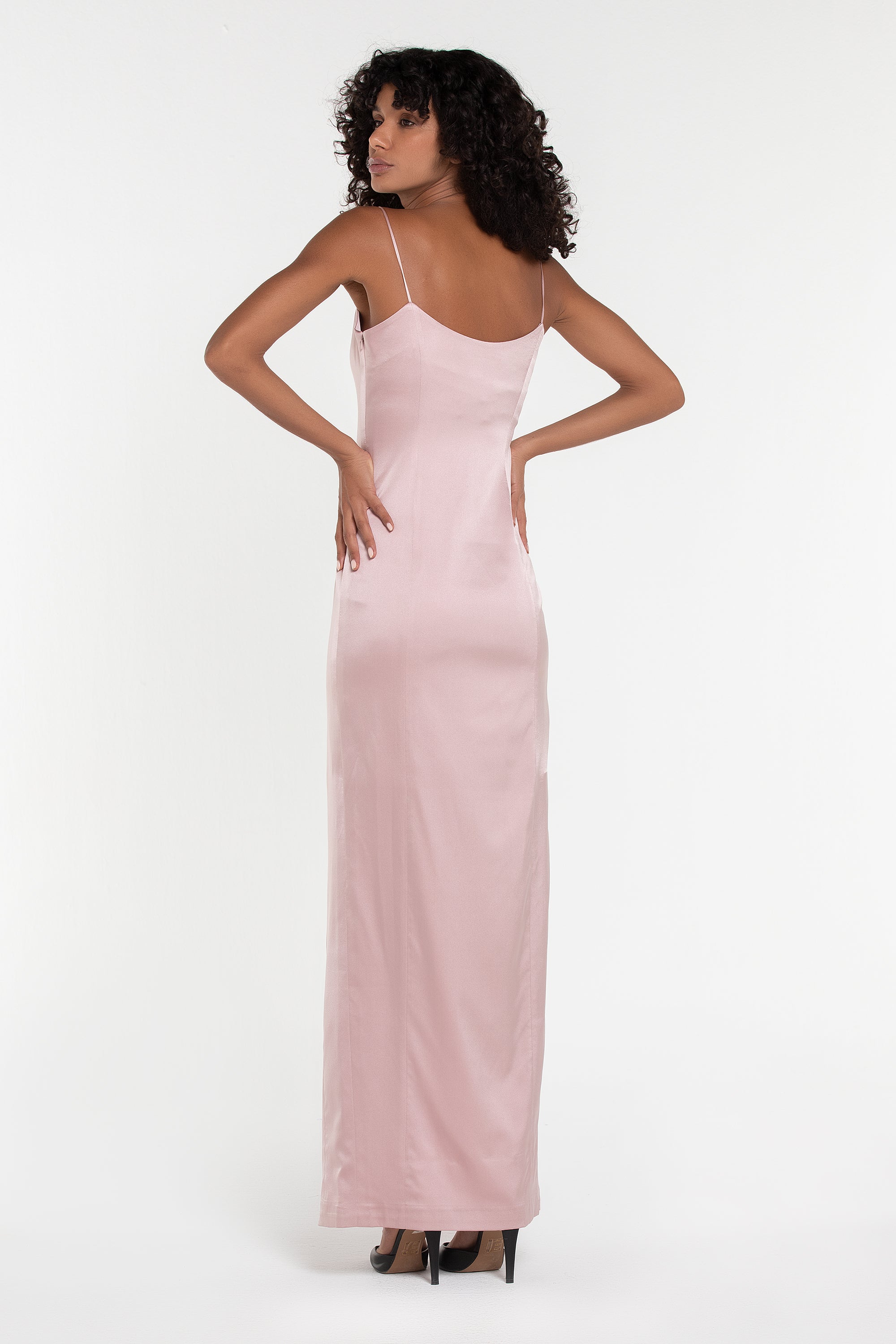 MISS LILI SATIN LONG DRESS (B2B)