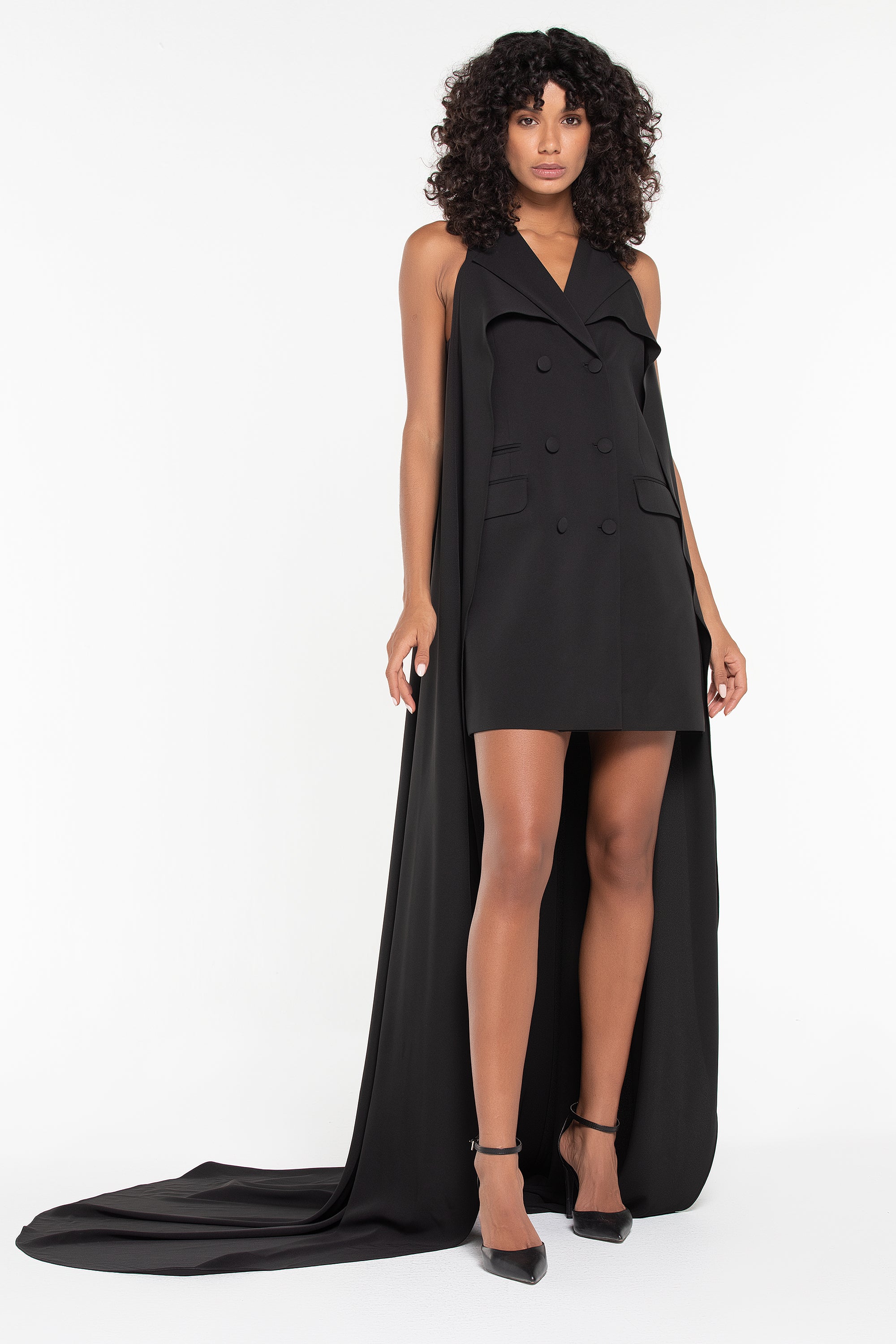 THE LILI CAPE VEST DRESS (B2B)