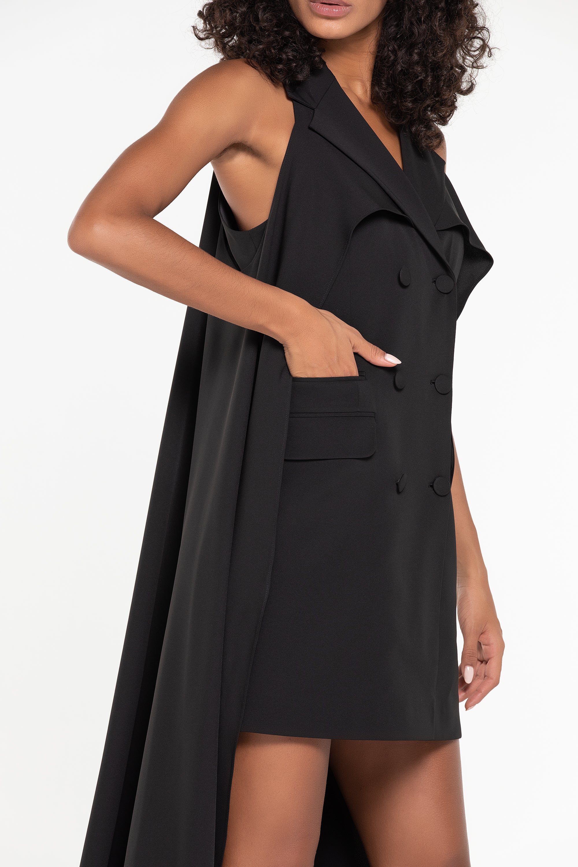 THE LILI CAPE VEST DRESS (B2B)