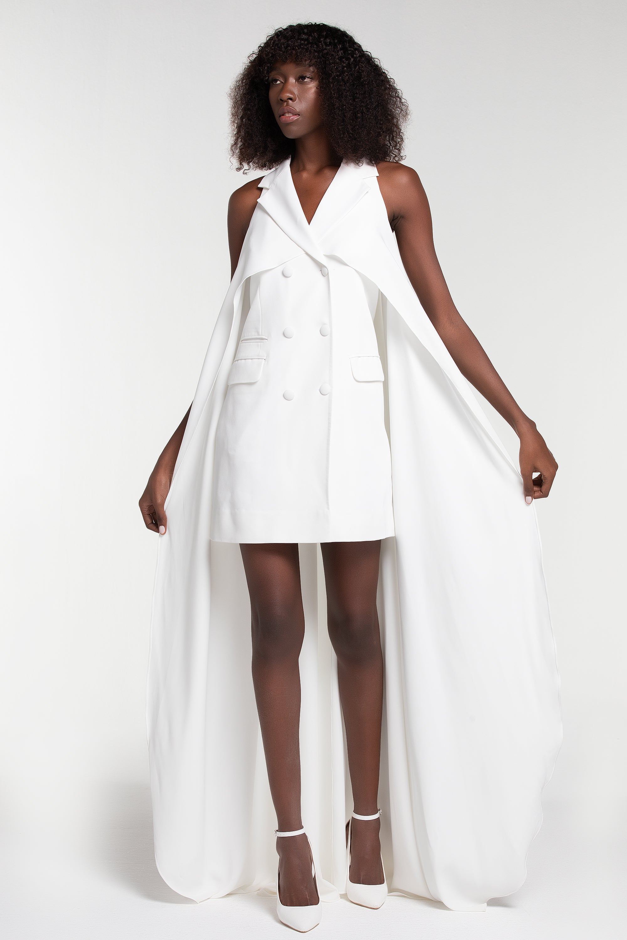 THE LILI CAPE VEST DRESS (B2B)