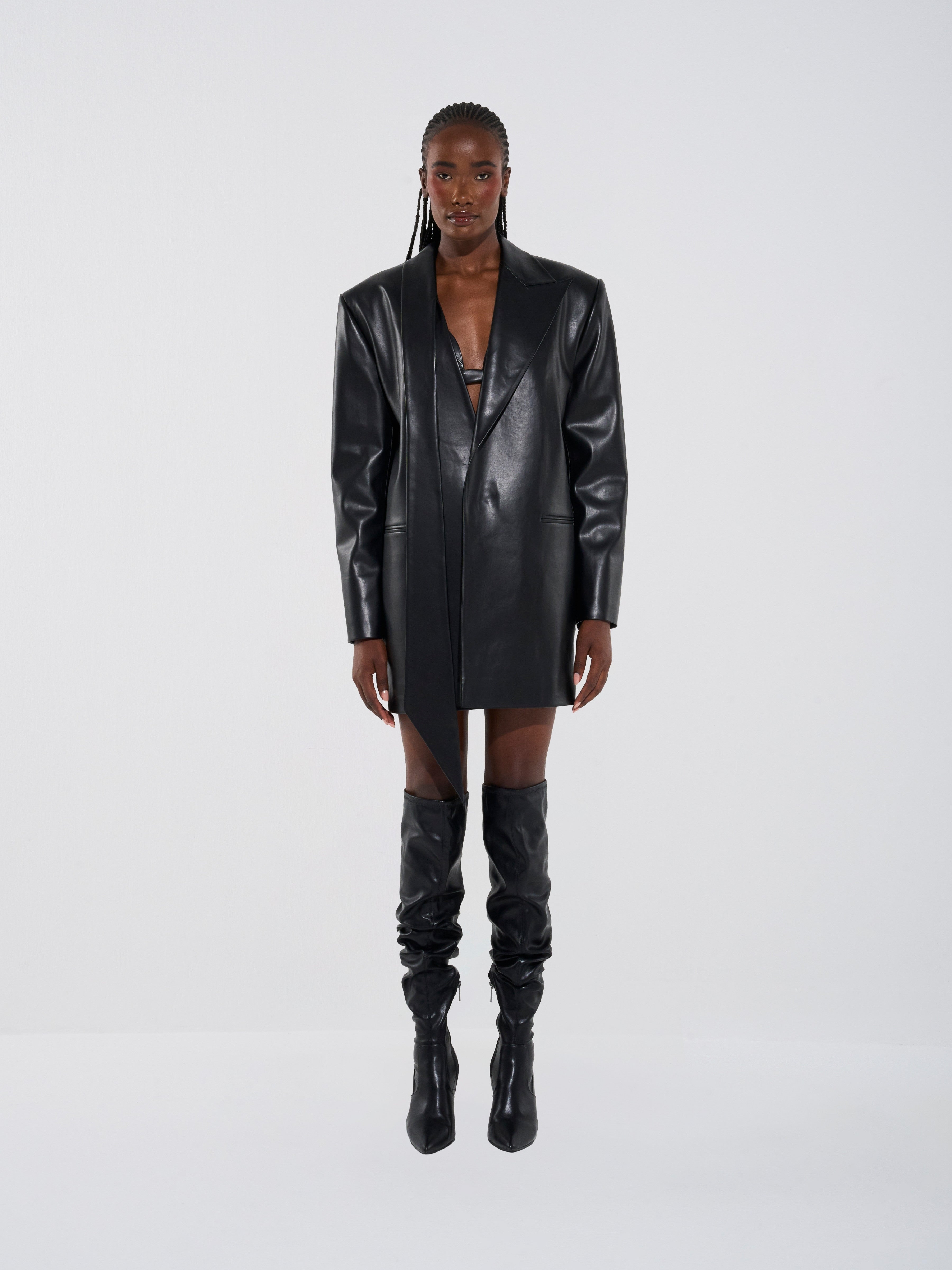 Sculpted Leather Three-Piece Set