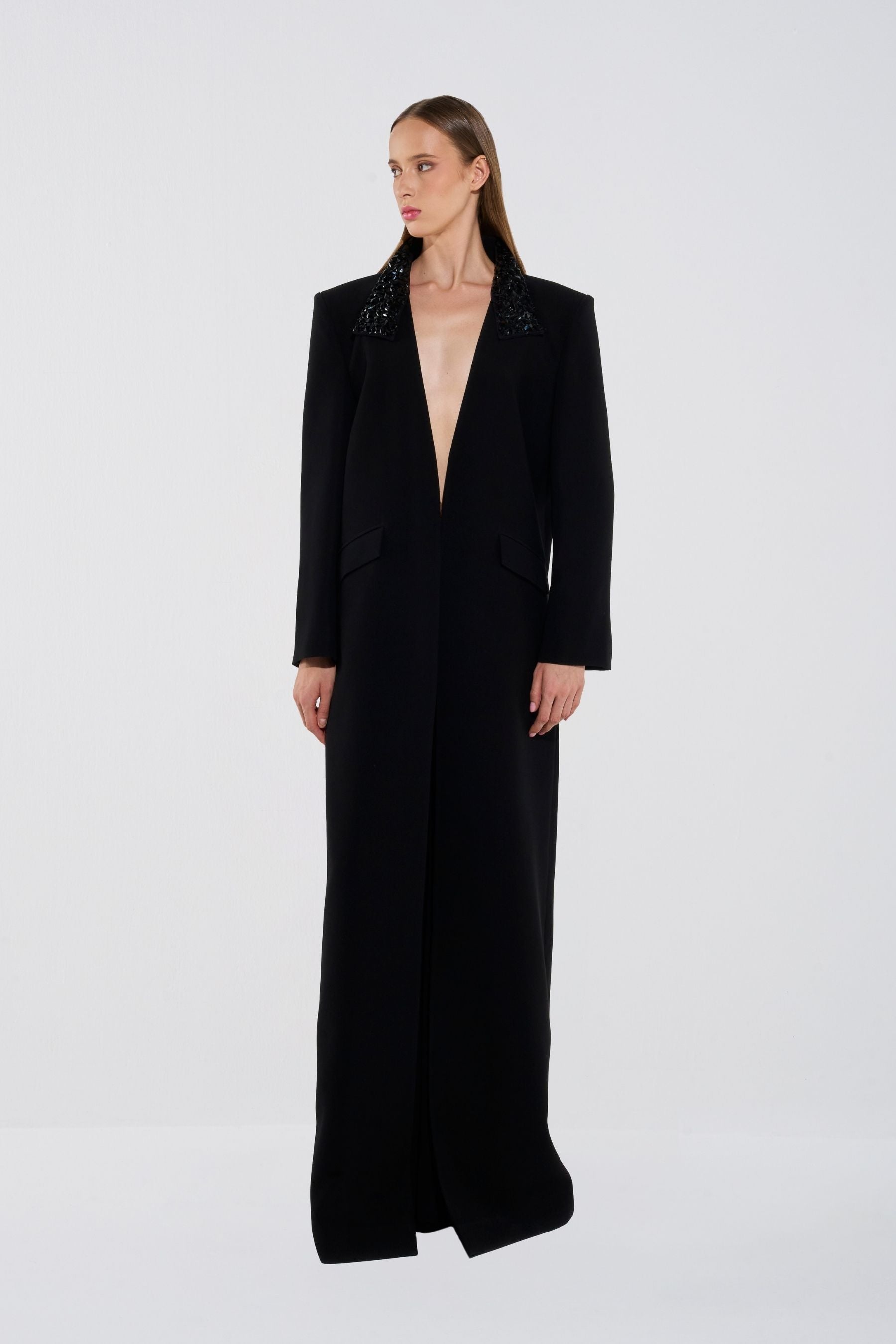 Opulent Oversized Tailored Coat