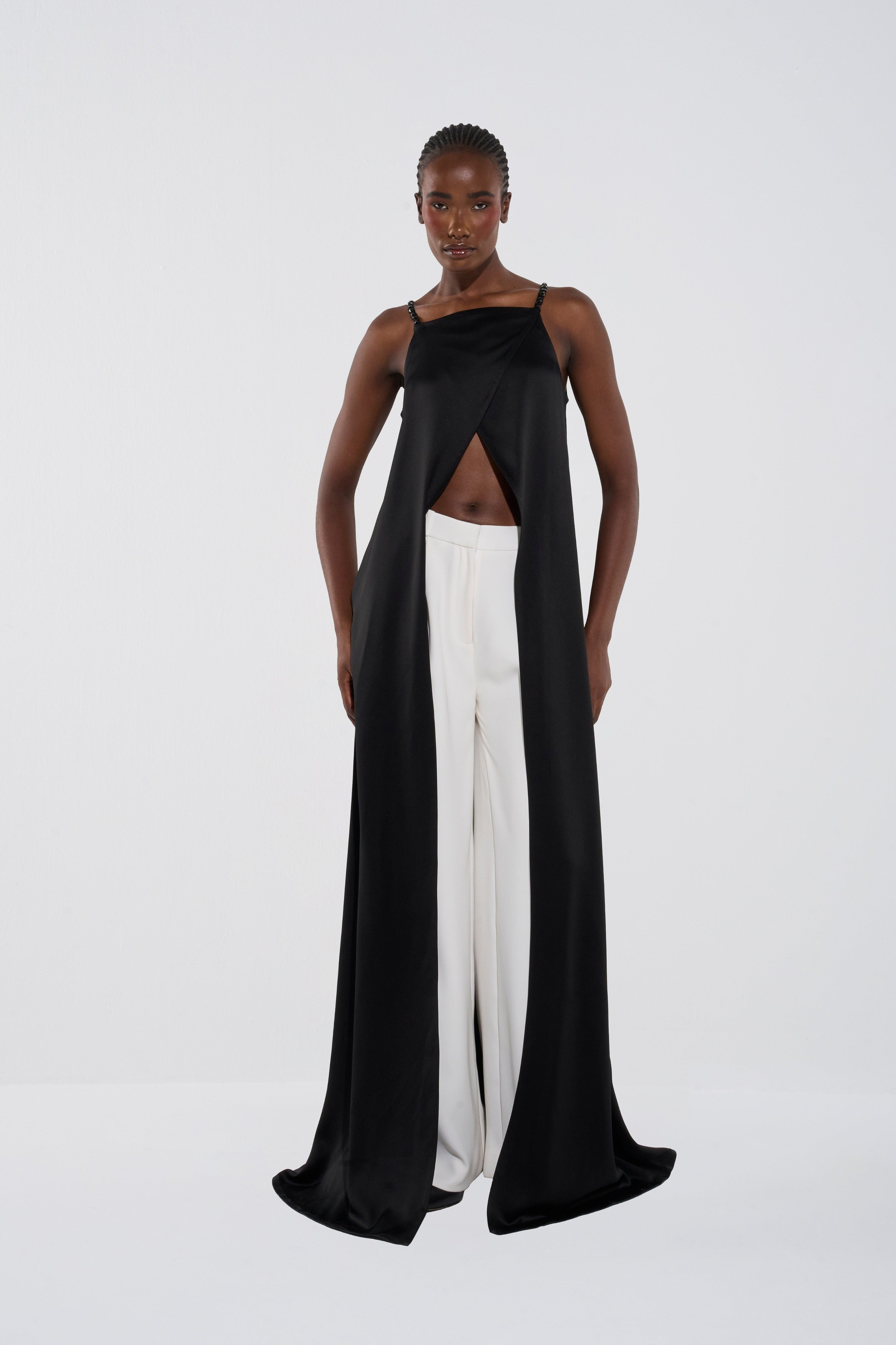 Fluid Sleeveless Crossover Top