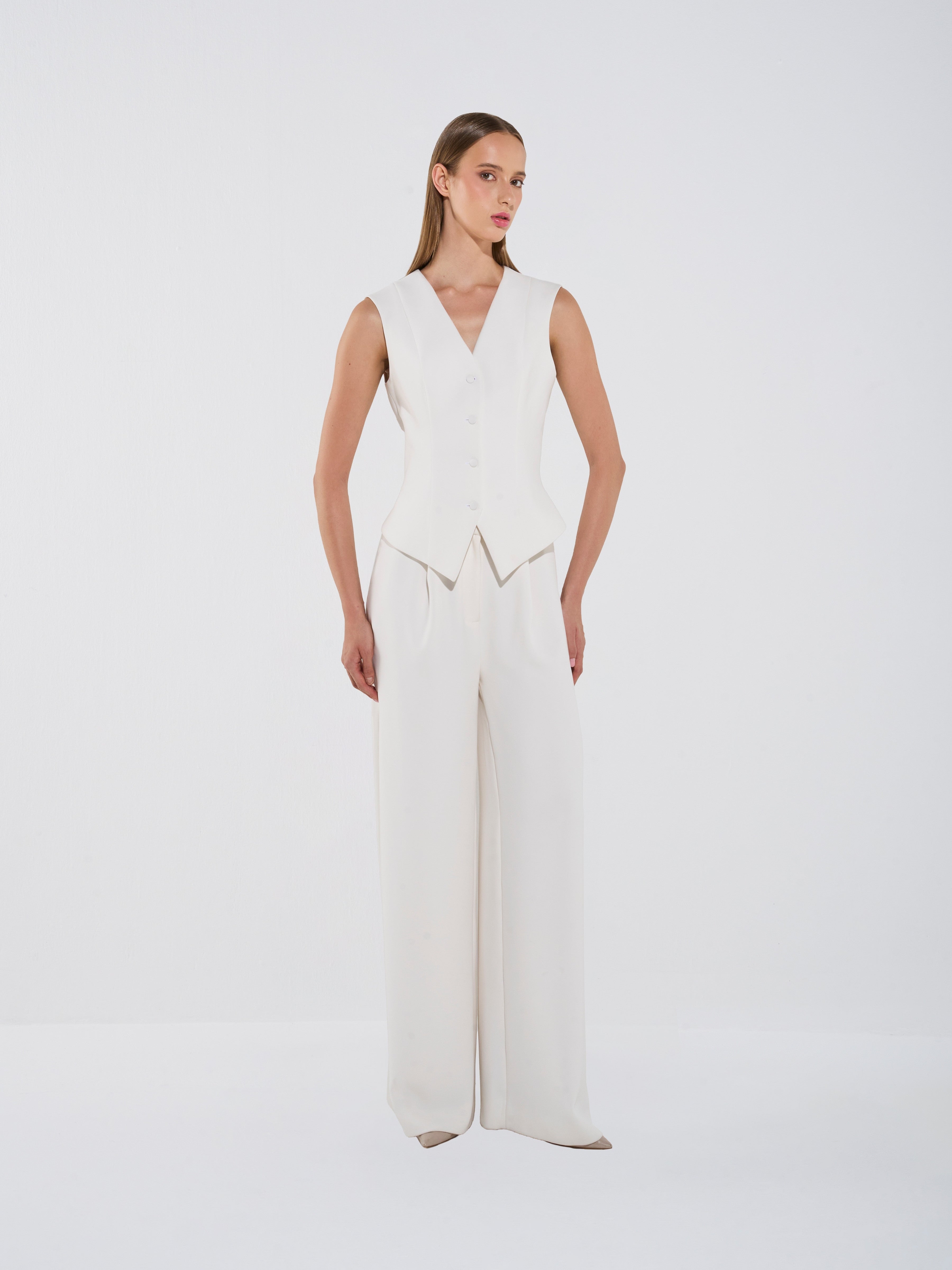 Chic Sculpted Sleeveless Vest