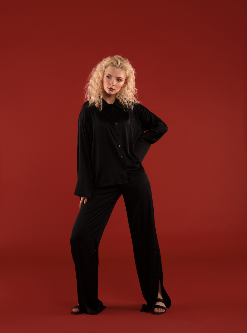 Crystal Satin Smart Casual Co-Ord