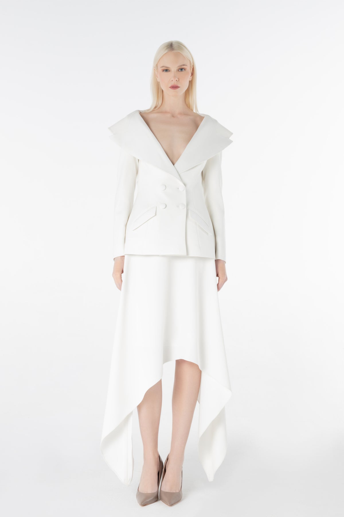 High-waisted Midi Skirt