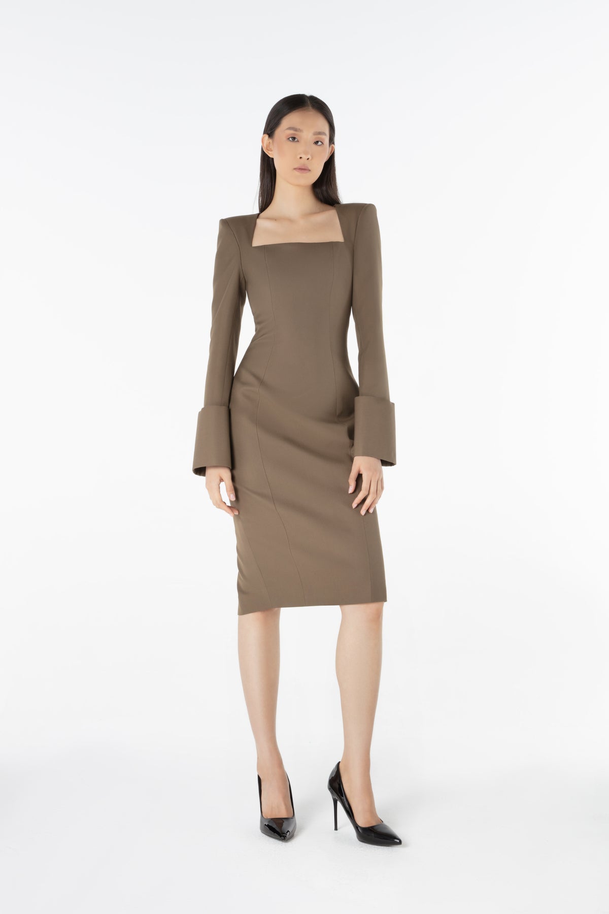 Fitted Midi Dress