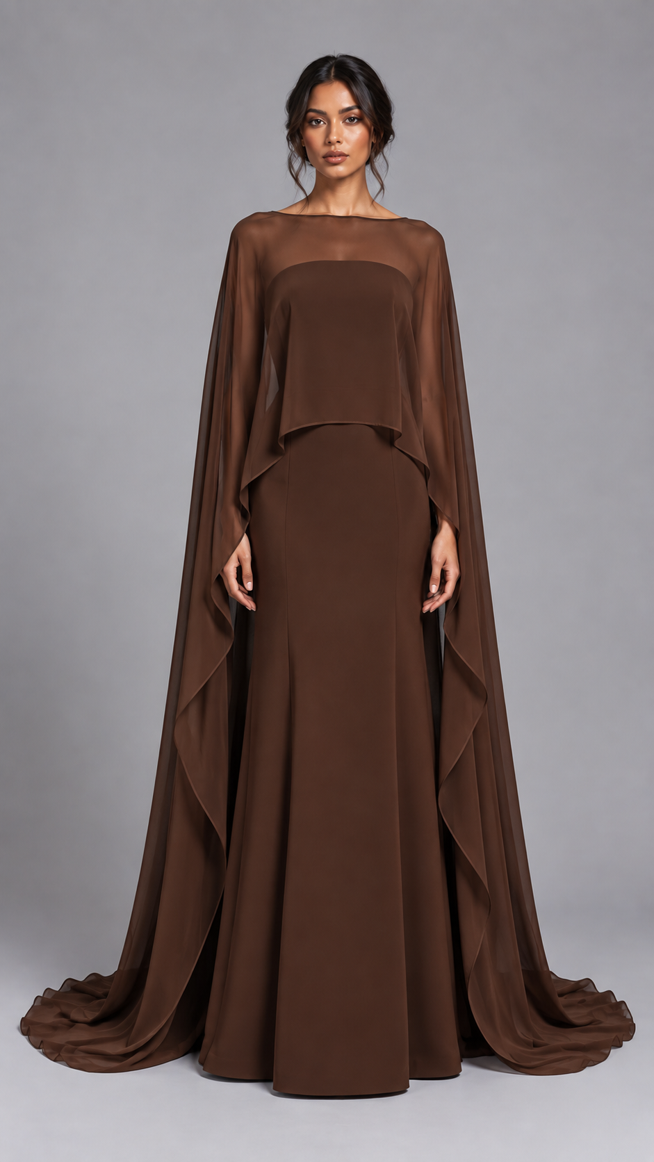 Cape Column Dress
