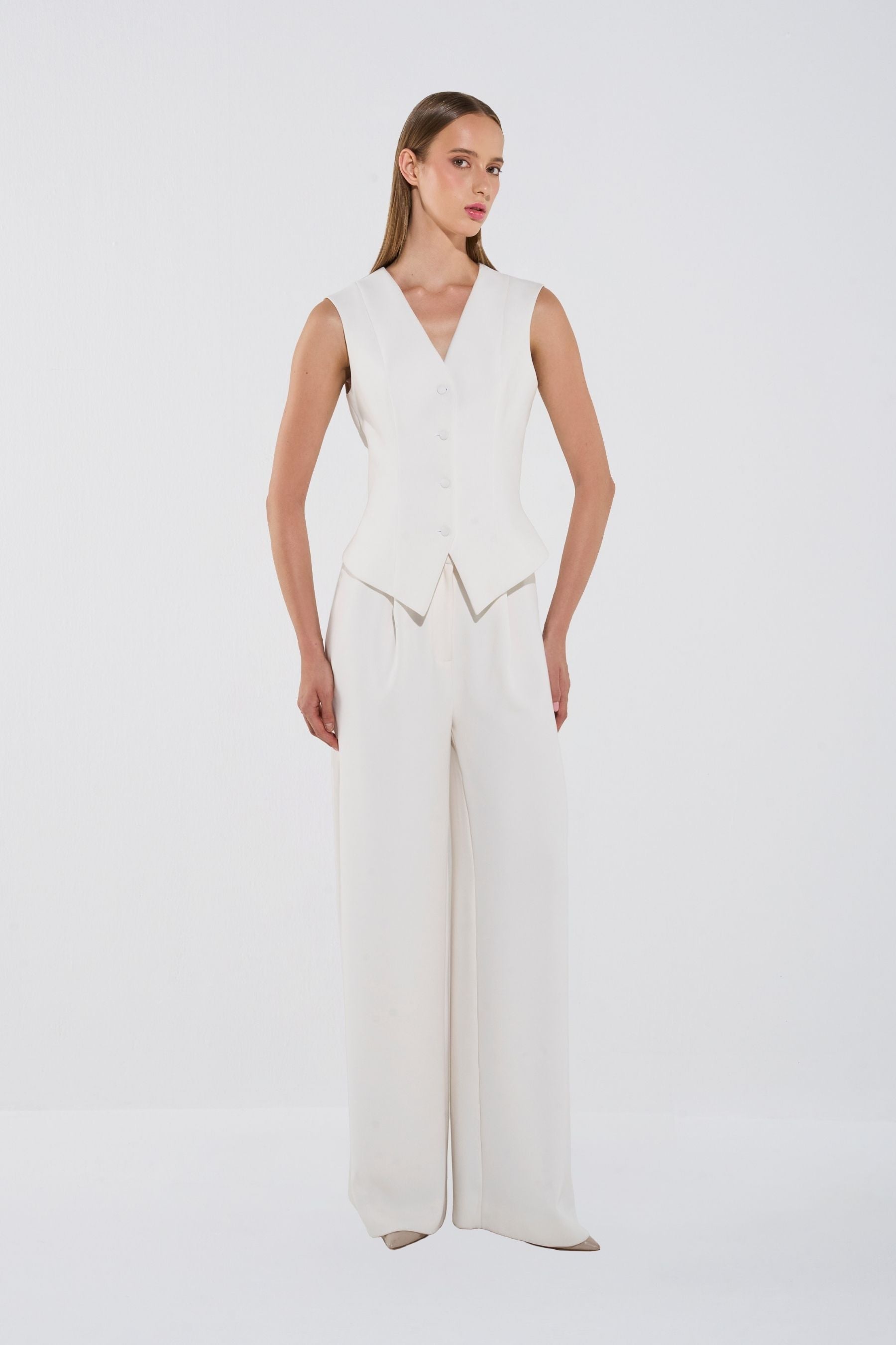 Chic Sculpted Sleeveless Vest