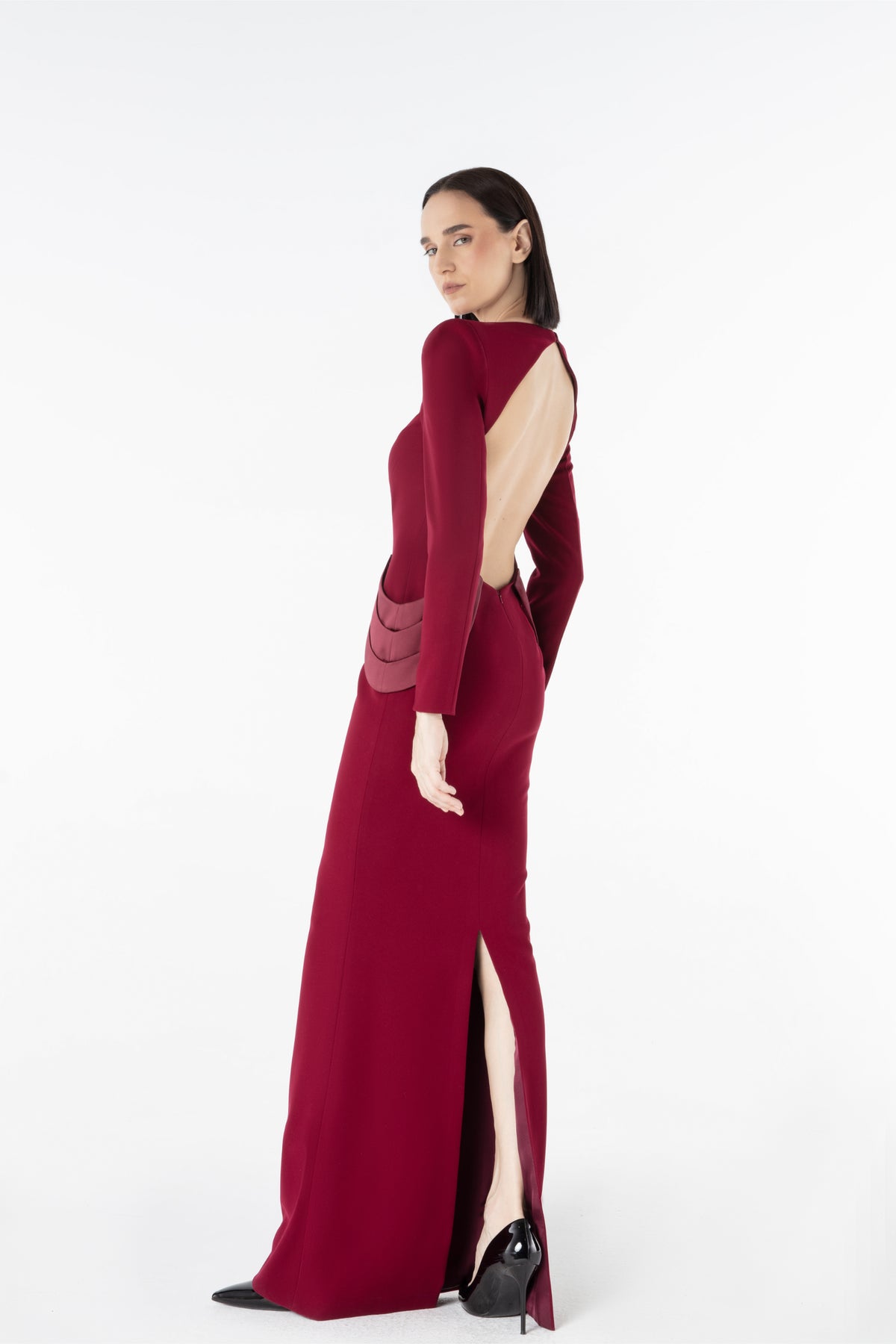 Fitted Floor-length Gown