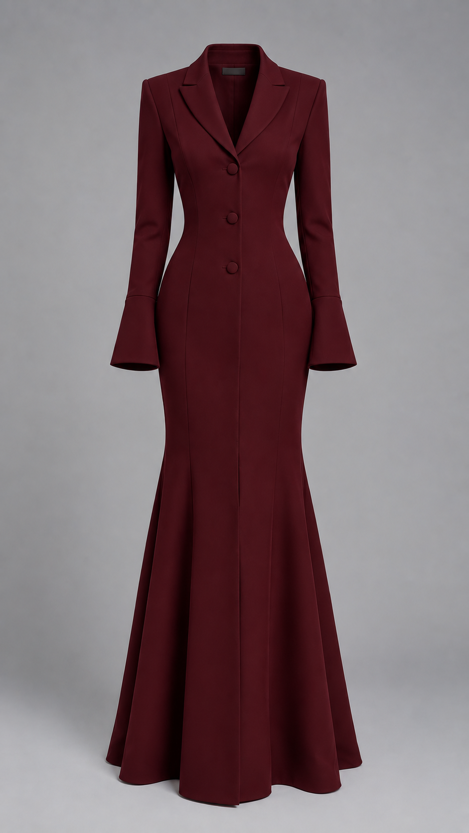 Flared Fitted Maxi Dress