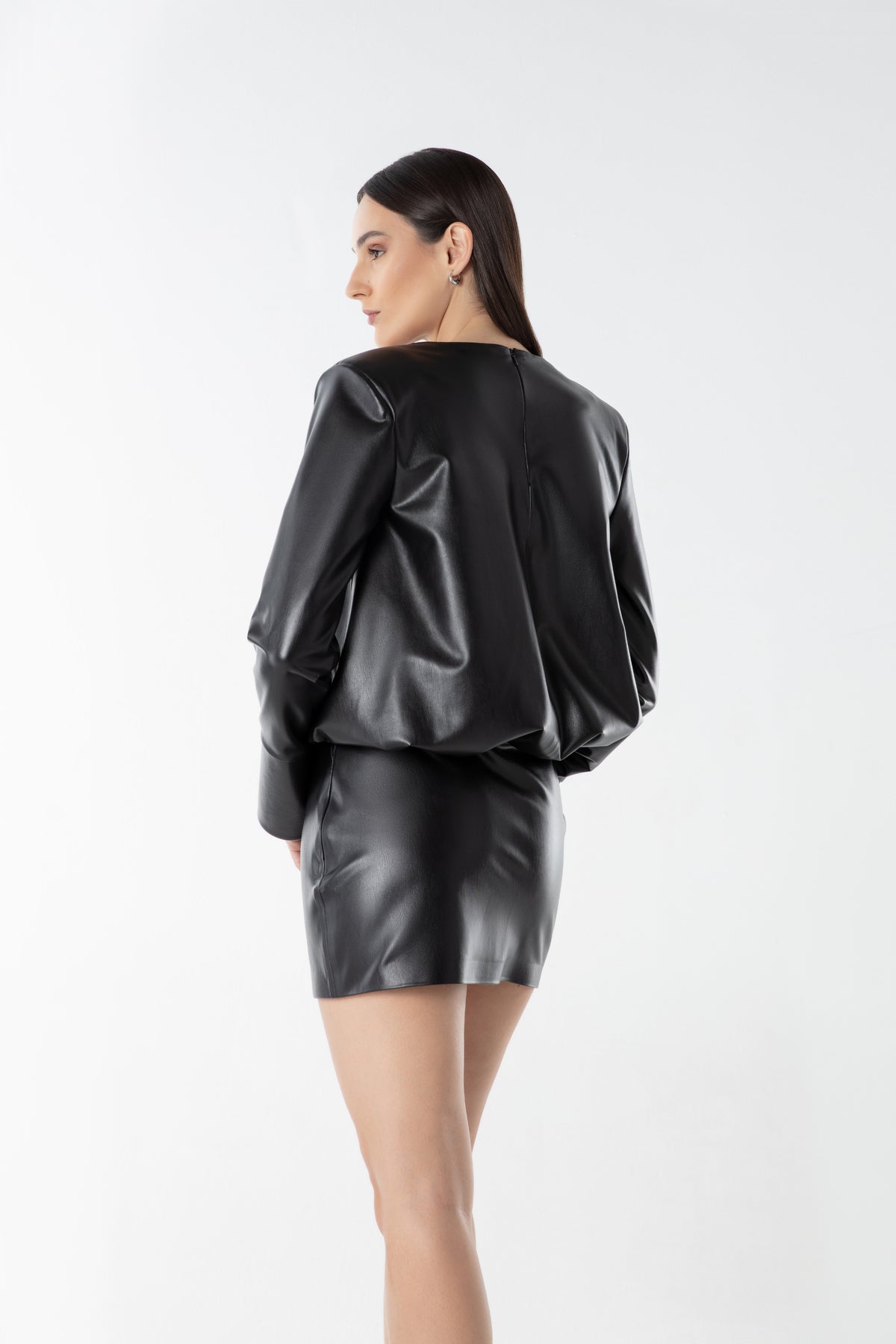 Mini Dress in Vegan Leather