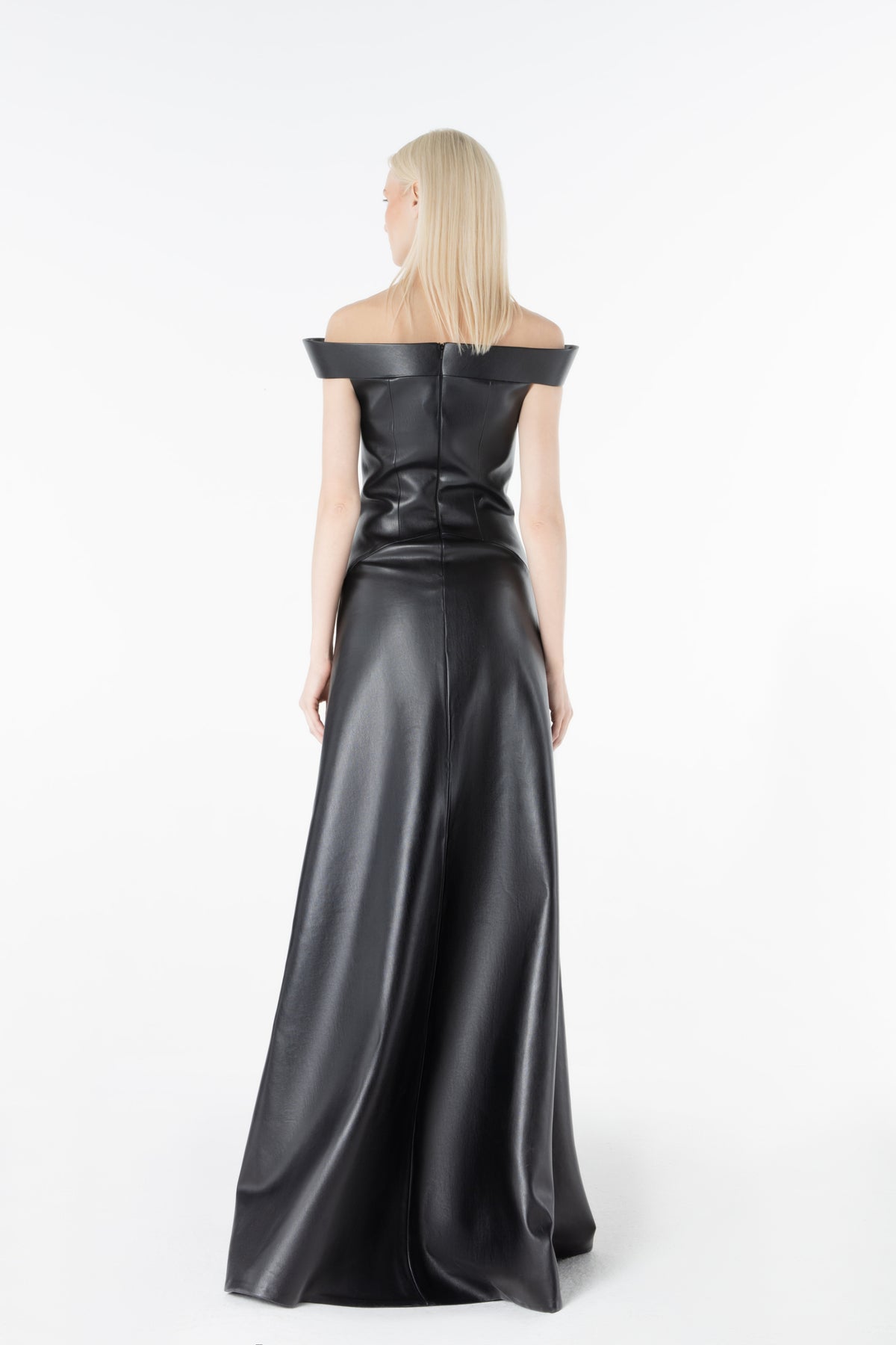 Fitted Waist Off-shoulder Dress