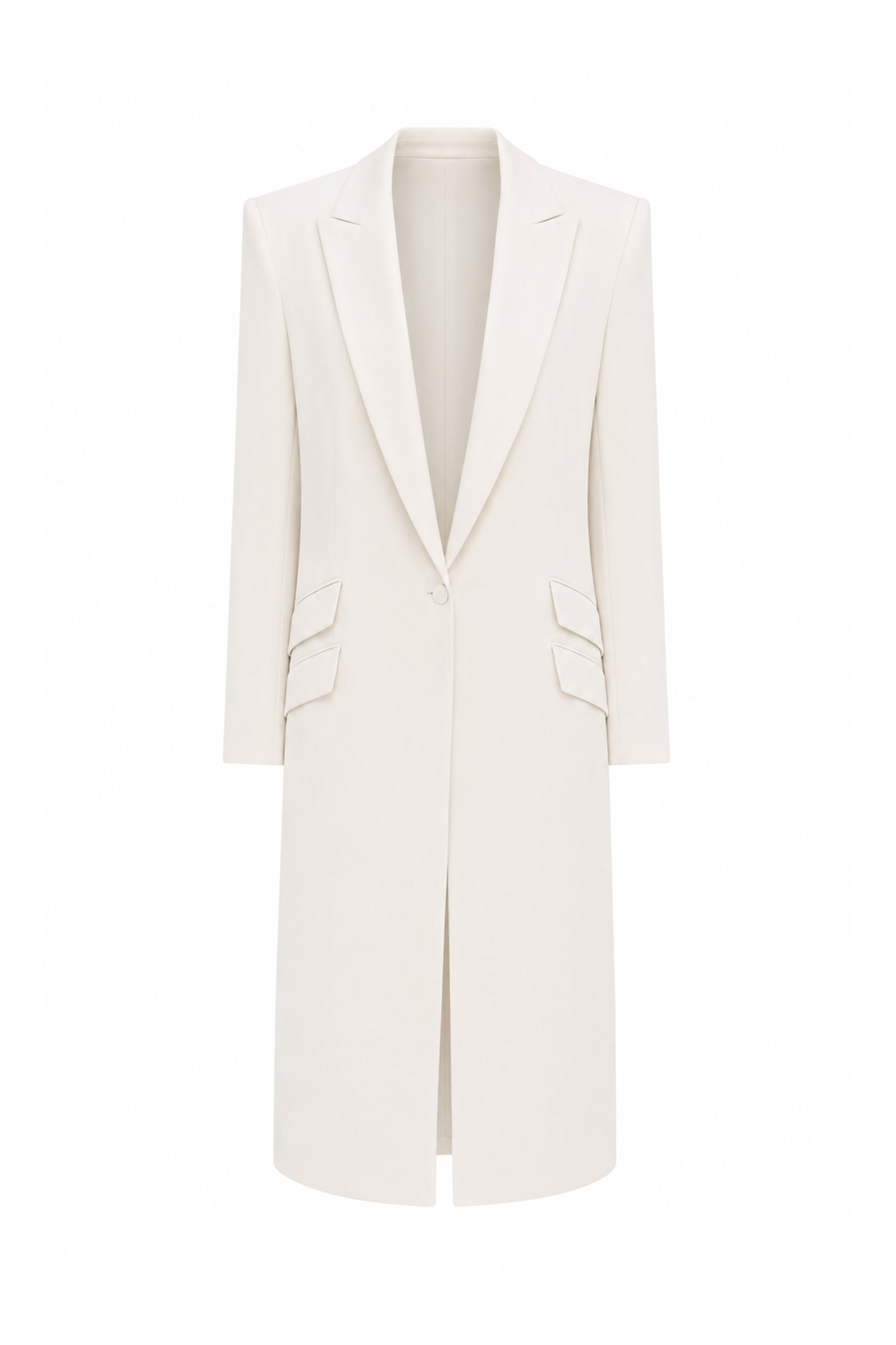 Chic Sculpted Blazer Coat, Vest and Skirt Set