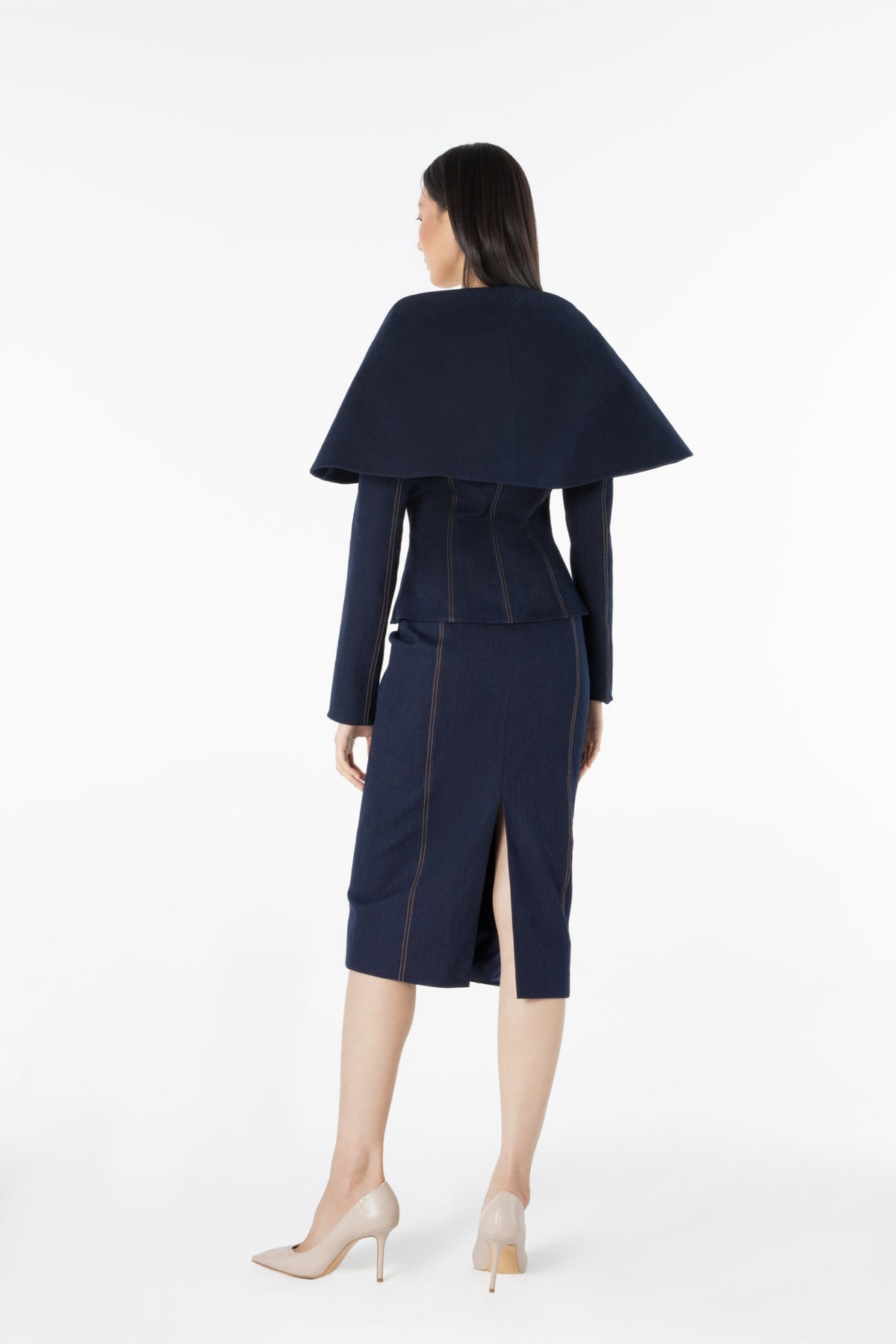 Sculpted Denim Co-ord Set