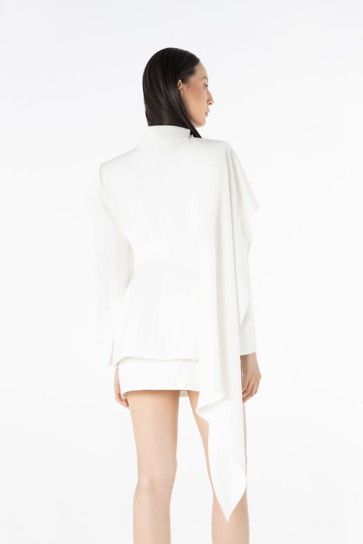 Structured Scarf Blazer