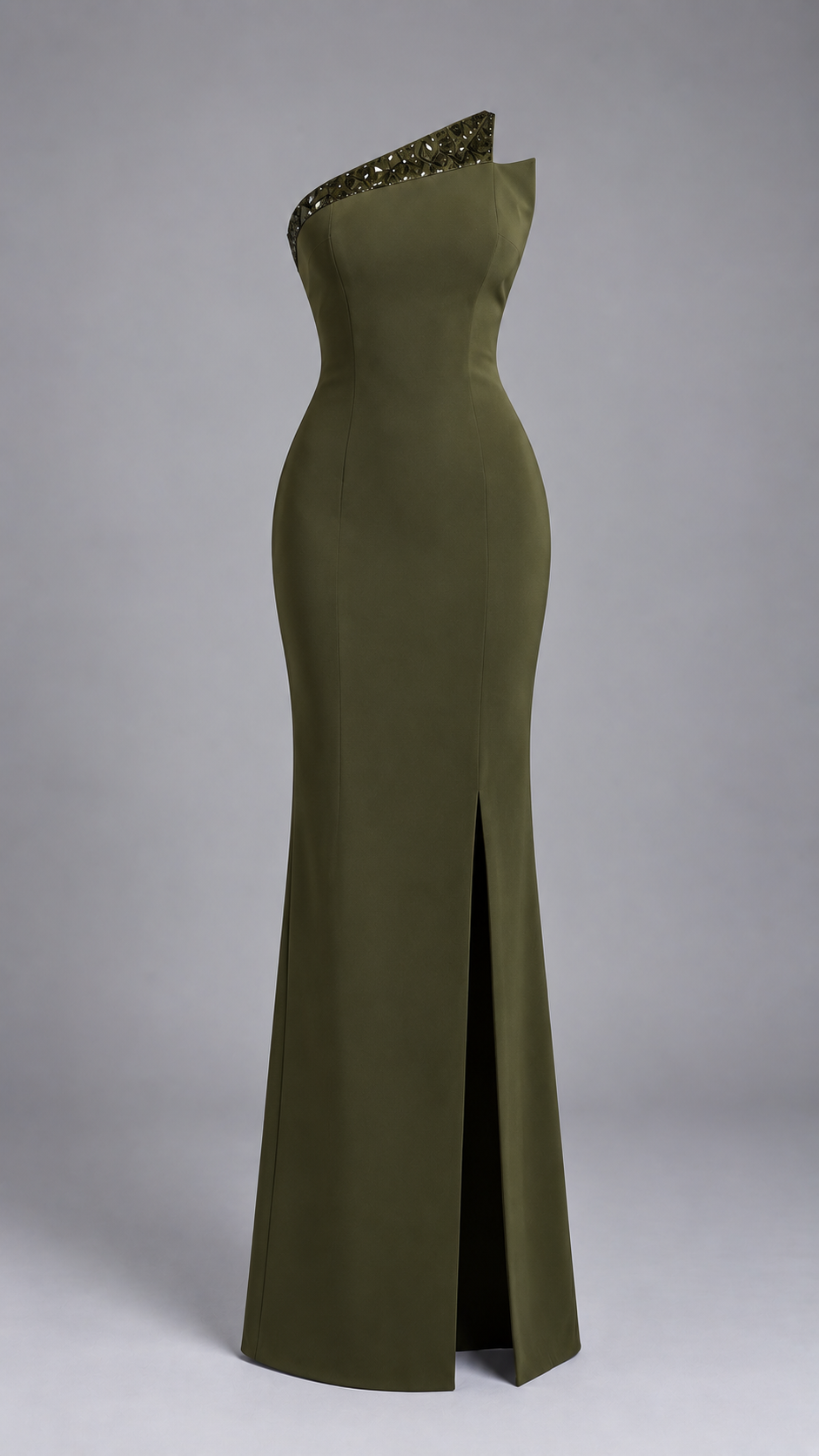 Crystal One-Shoulder Dress