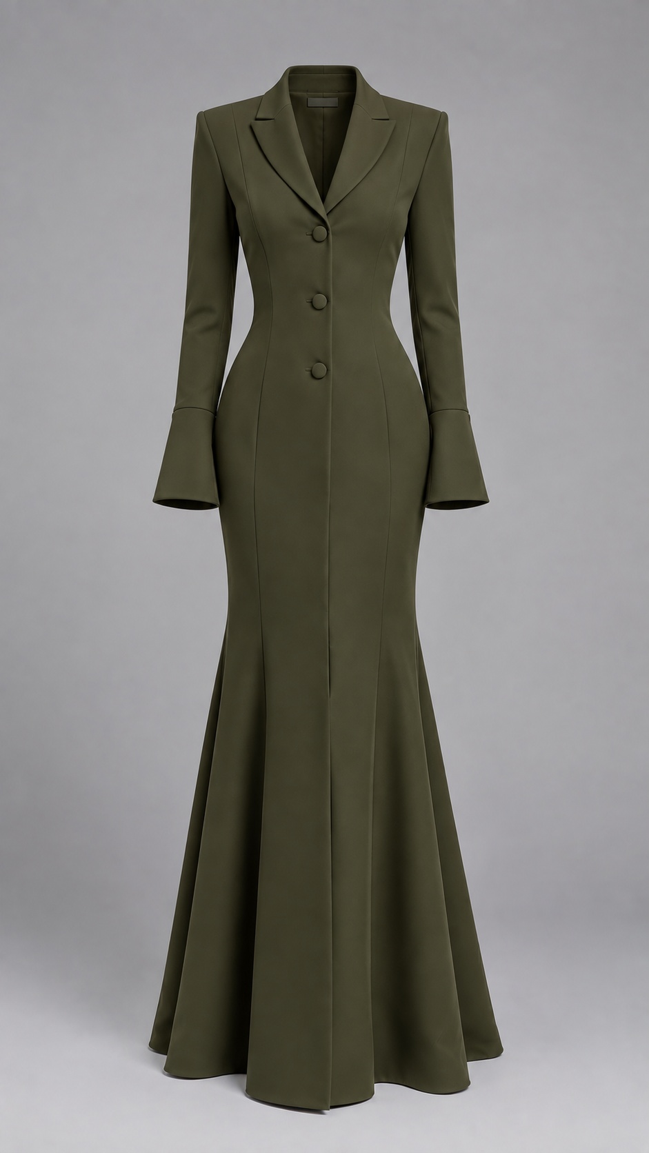 Flared Fitted Maxi Dress
