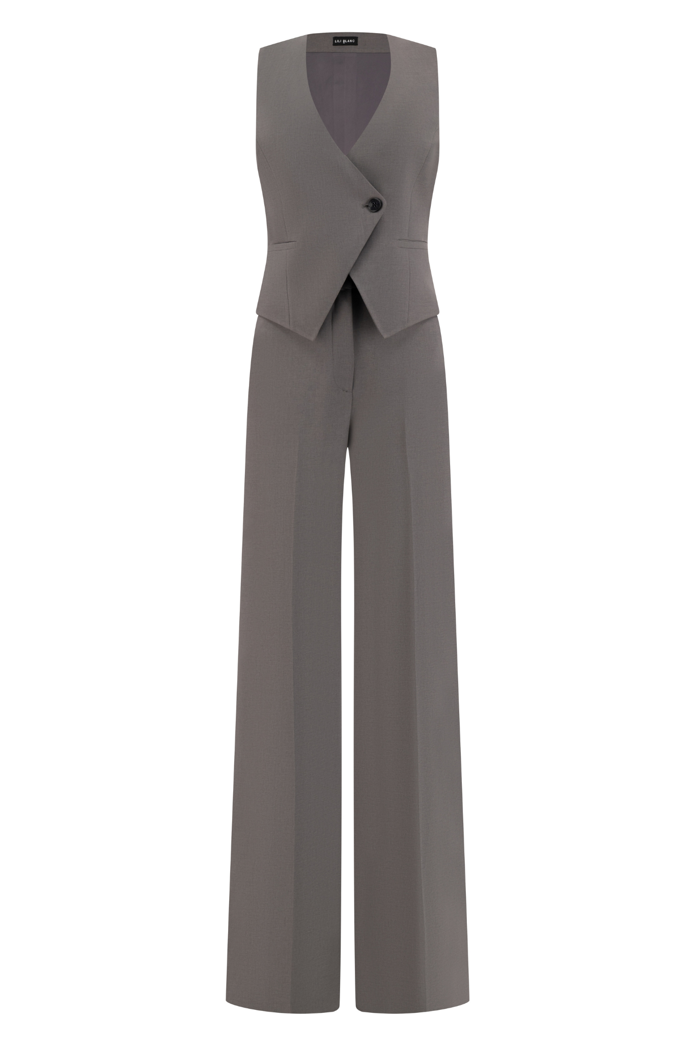 Refined Elegance Vest and Trouser Co-ord in Grey