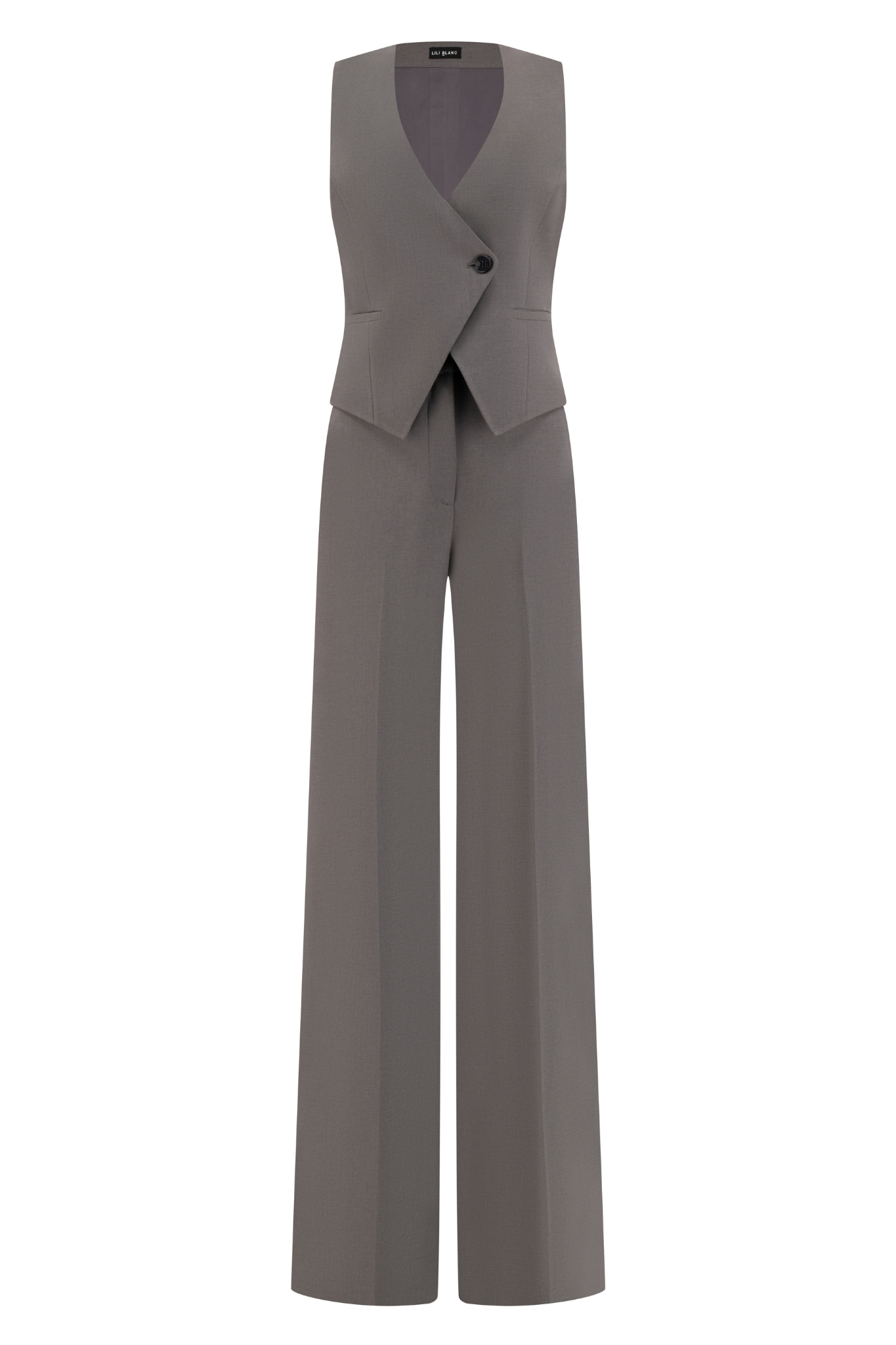 Refined Elegance Vest and Trouser Set Grey