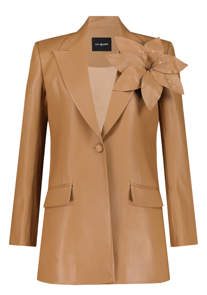 Vegan Leather Mini Dress with Lili Detailed Leather Jacket Set