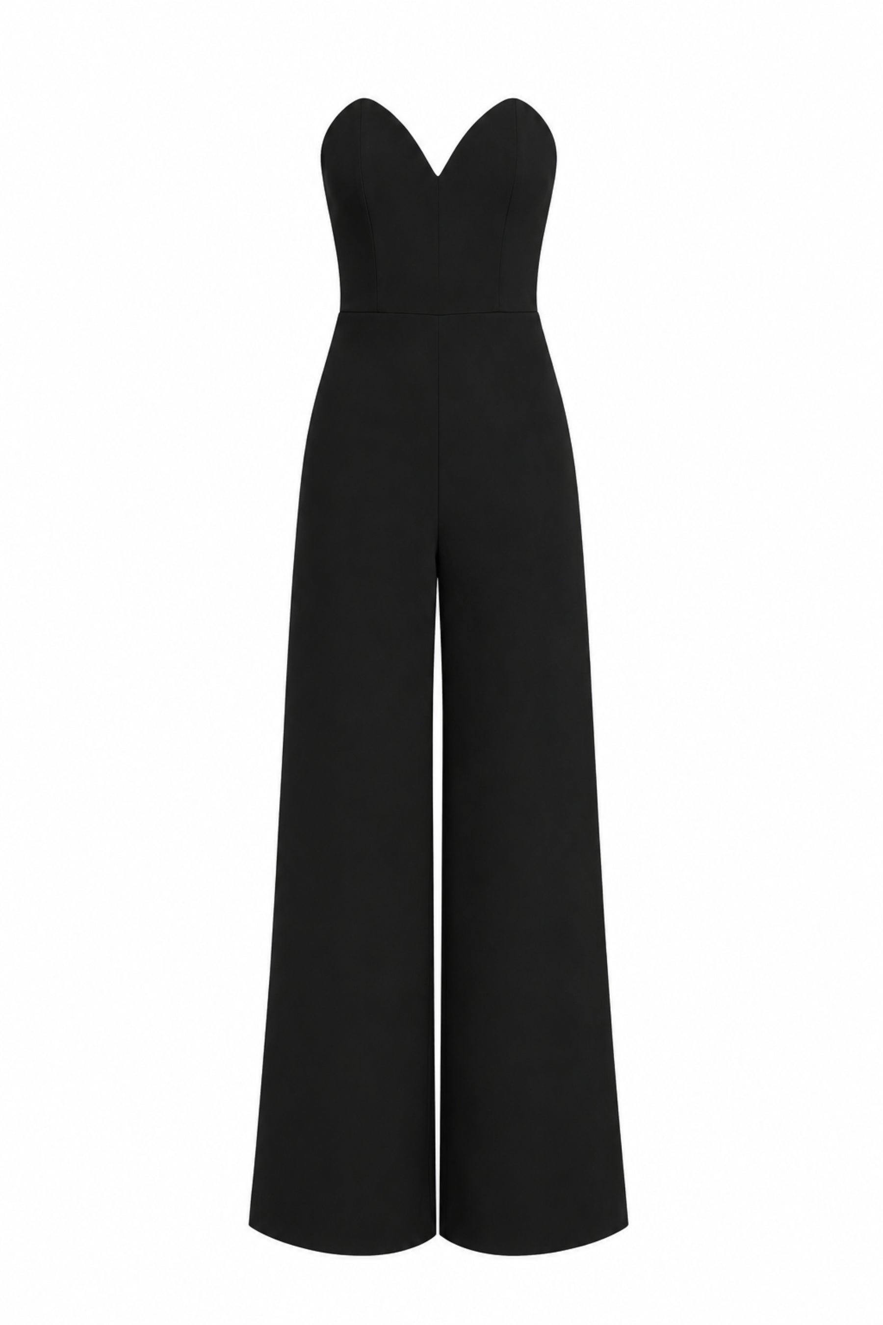 Plunge Crepe Vest & Tailored Jumpsuit Set