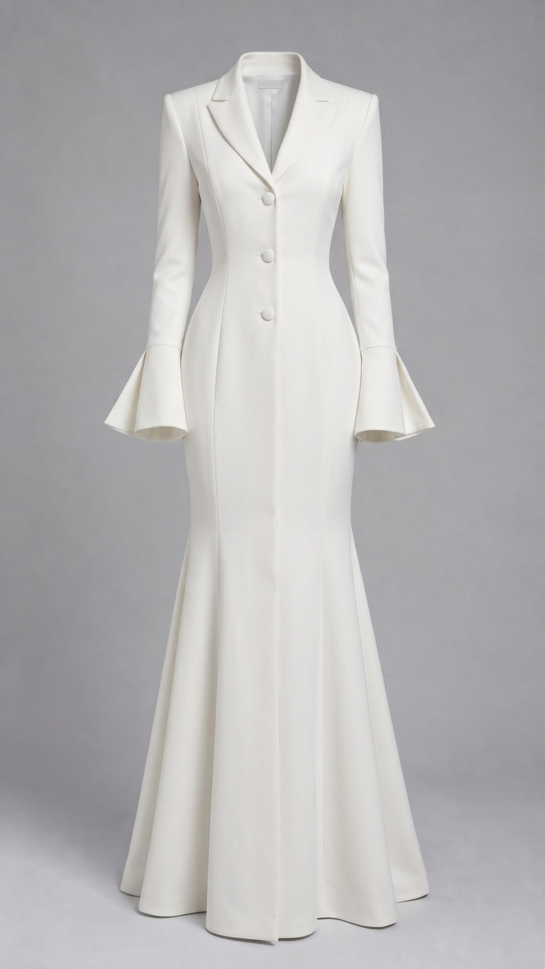 Flared Fitted Maxi Dress