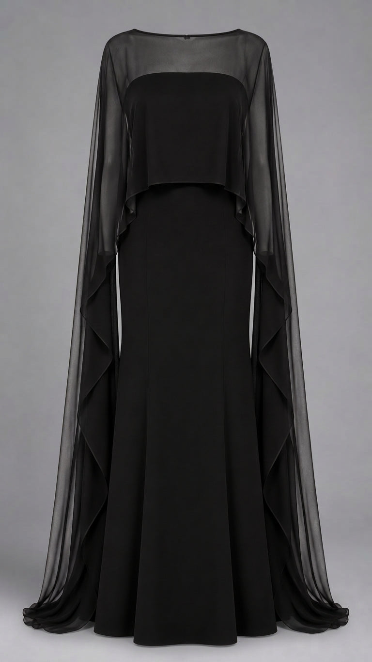 Cape Column Dress