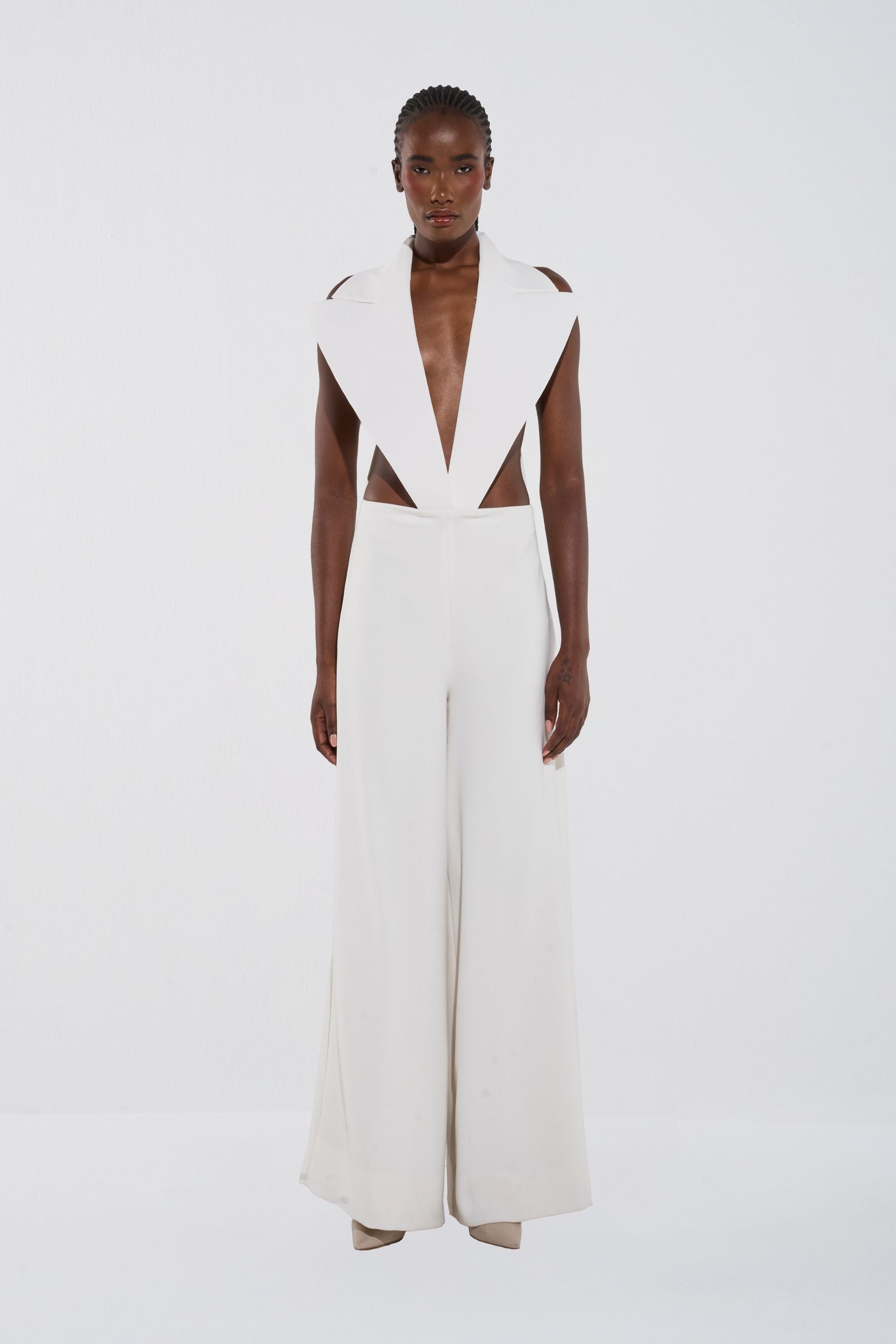 Stylish Tailored cut-out Jumpsuit